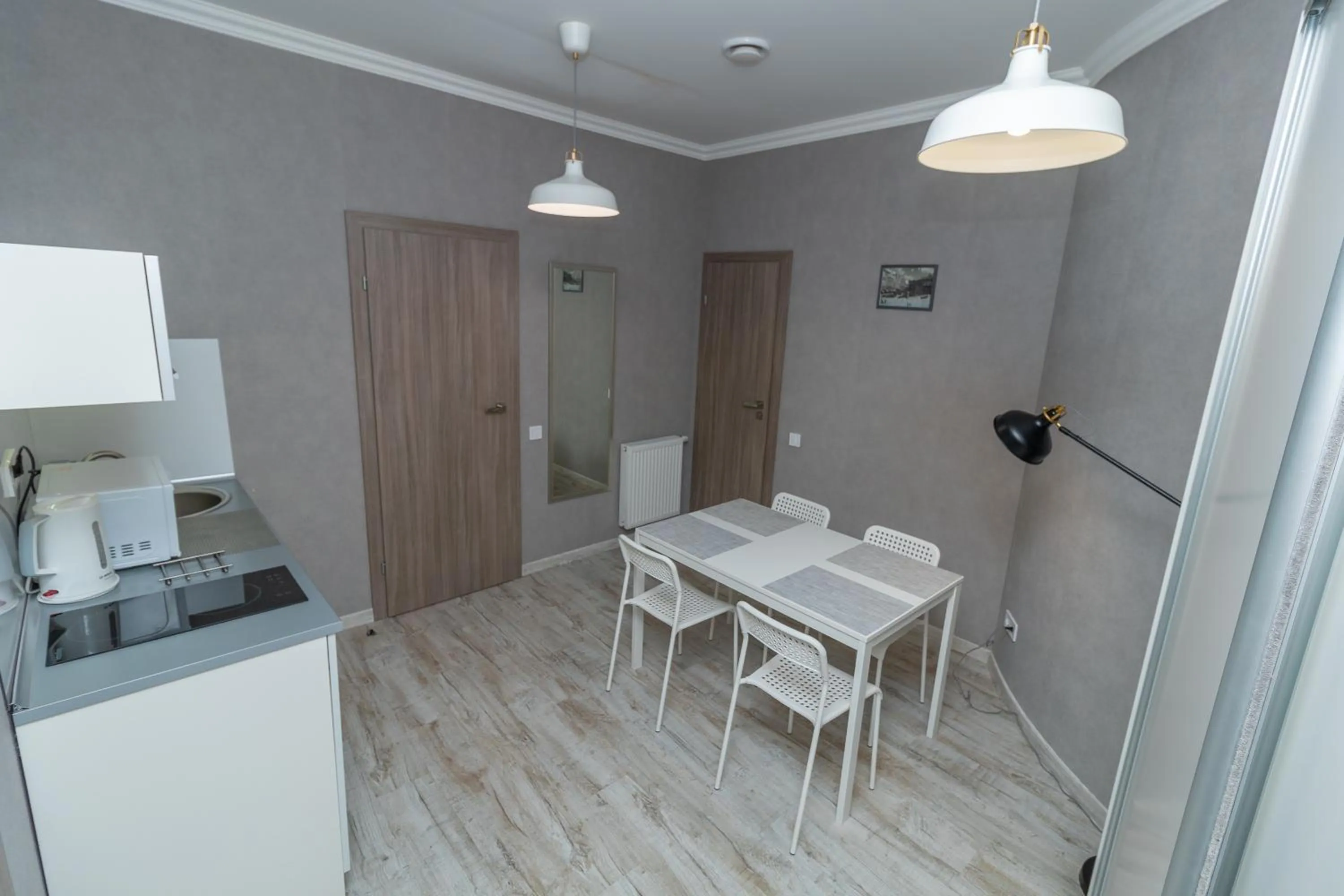 Kitchen or kitchenette in Opera Passage Hotel & Apartments