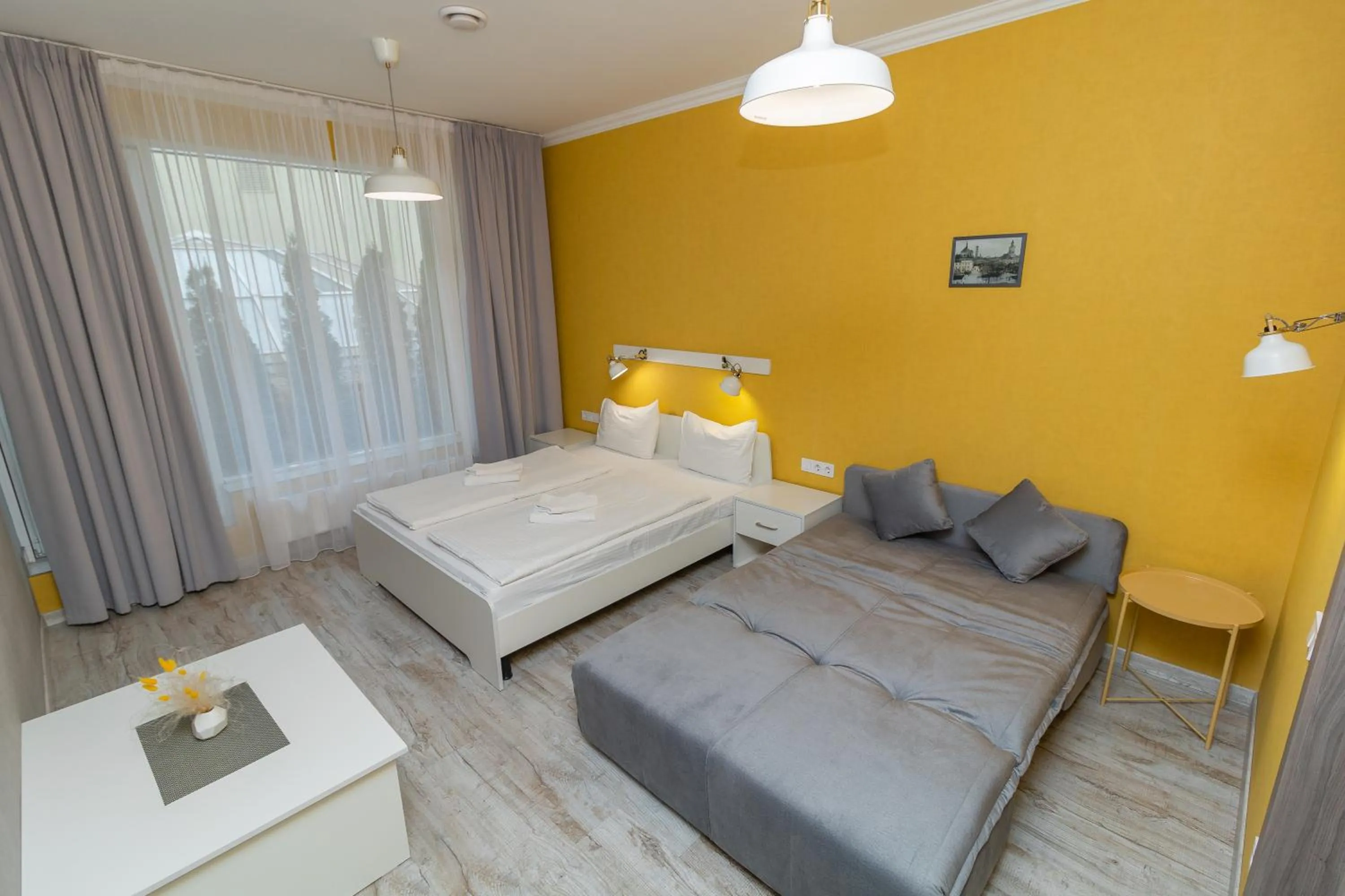 Bed in Opera Passage Hotel & Apartments