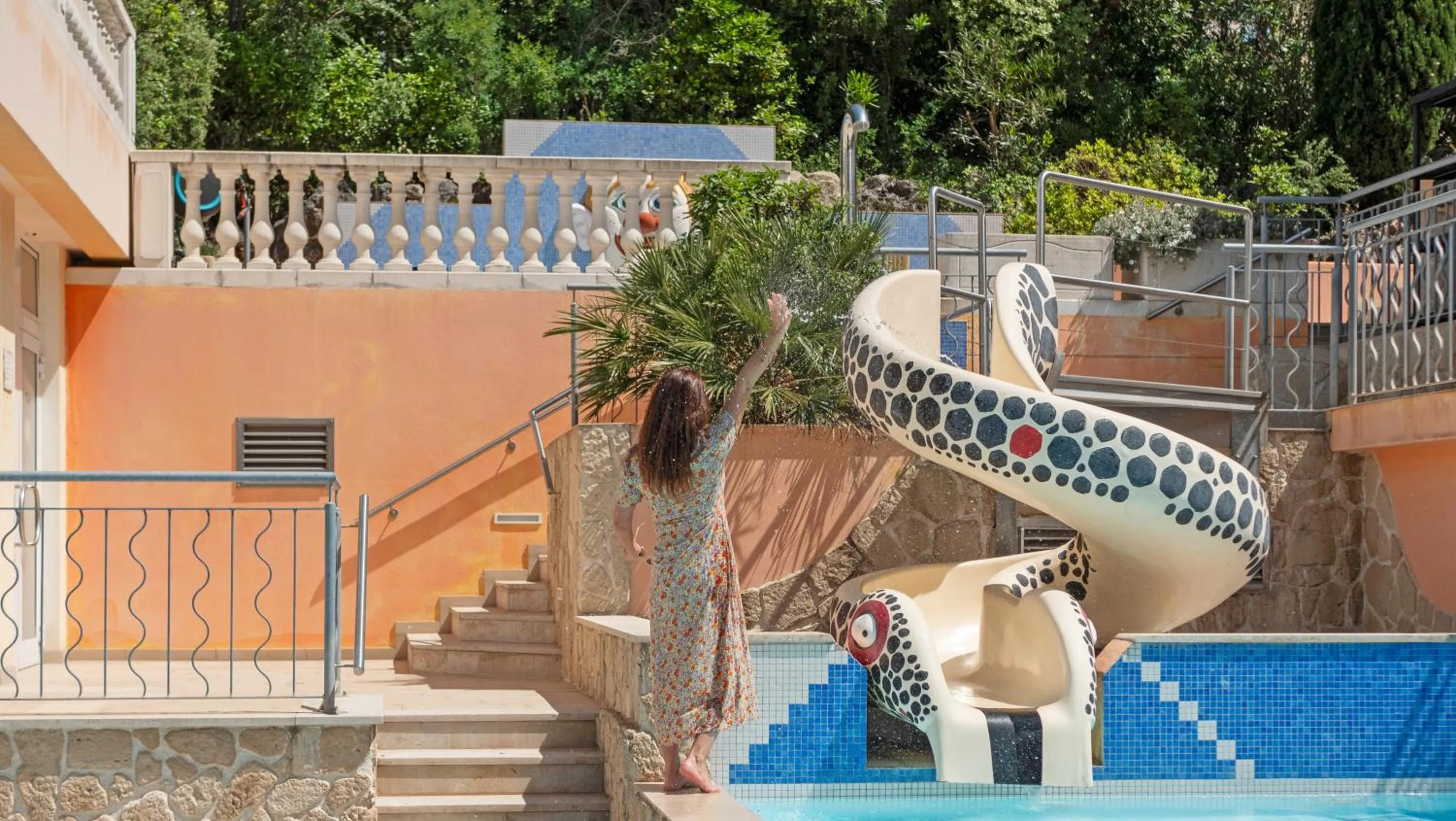 Children play ground in Hotel Les Tourelles