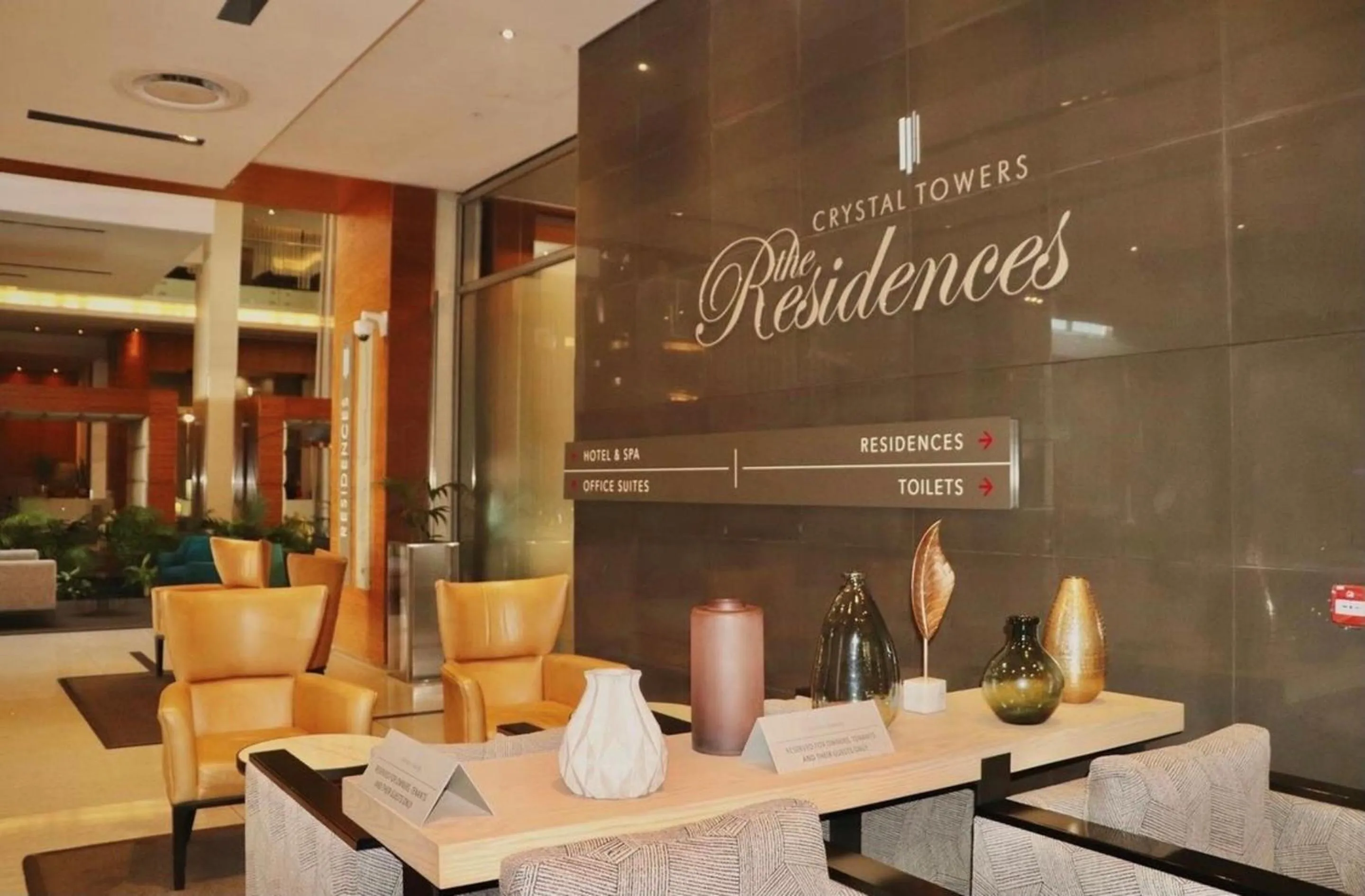 Lobby or reception in The Residences at Crystal Towers