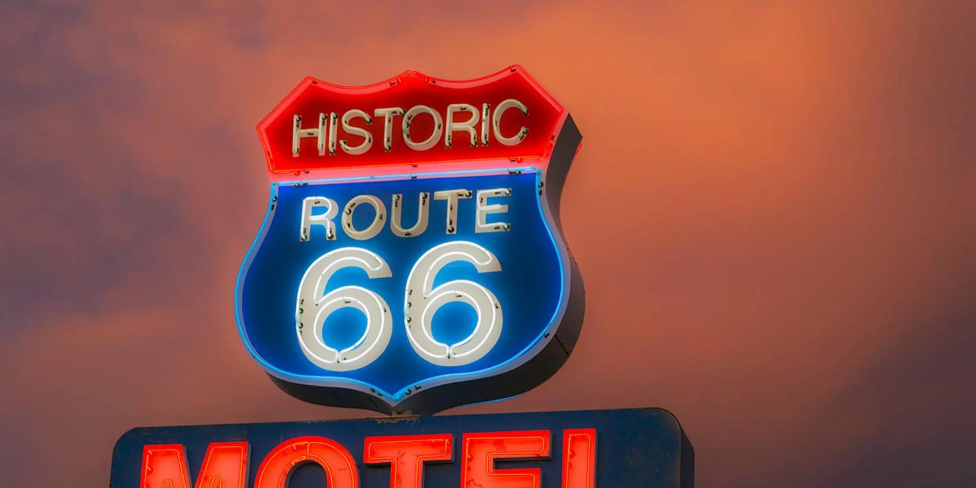 Property building in Historic Route 66 Motel