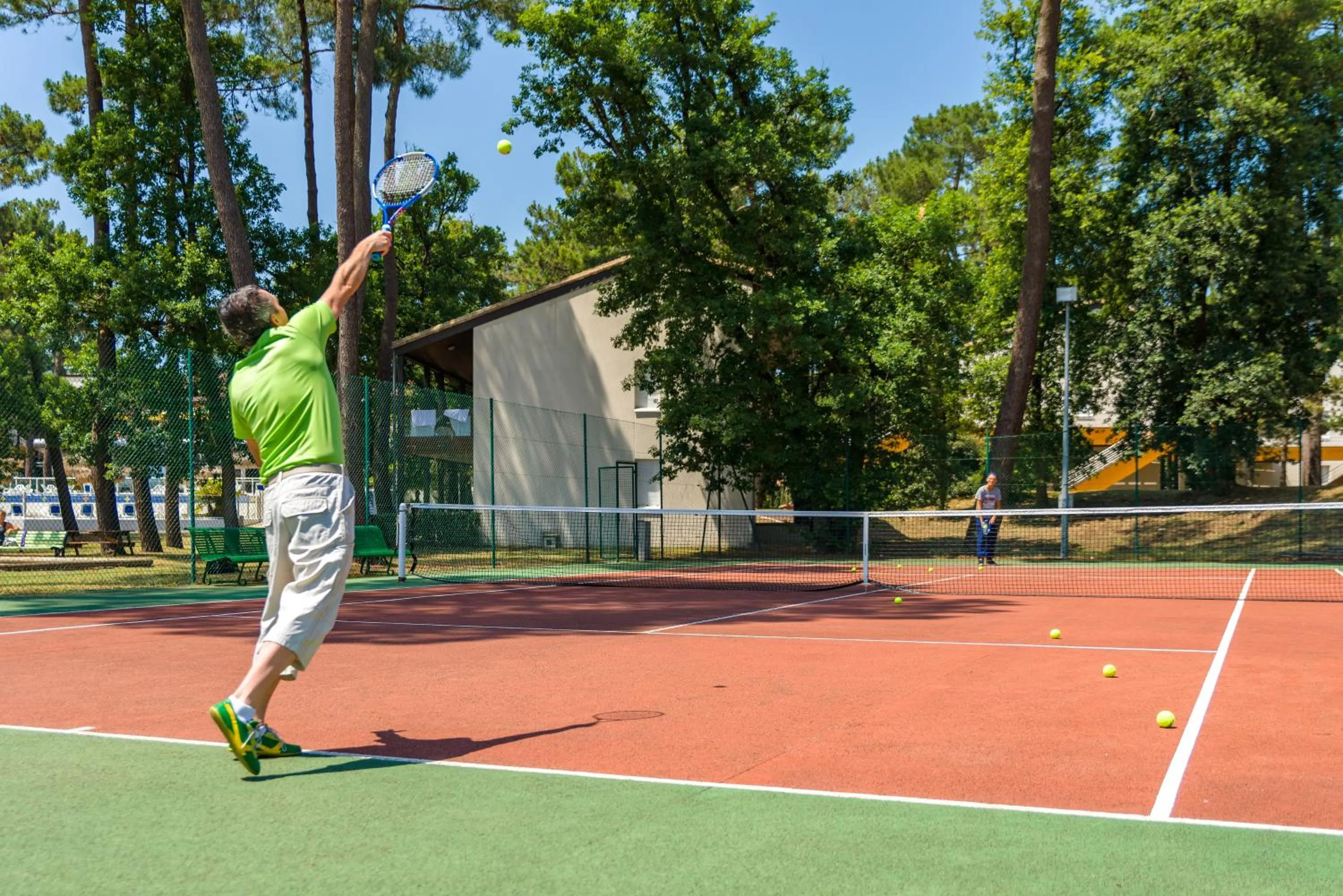 Tennis court in Azureva Ronce les Bains