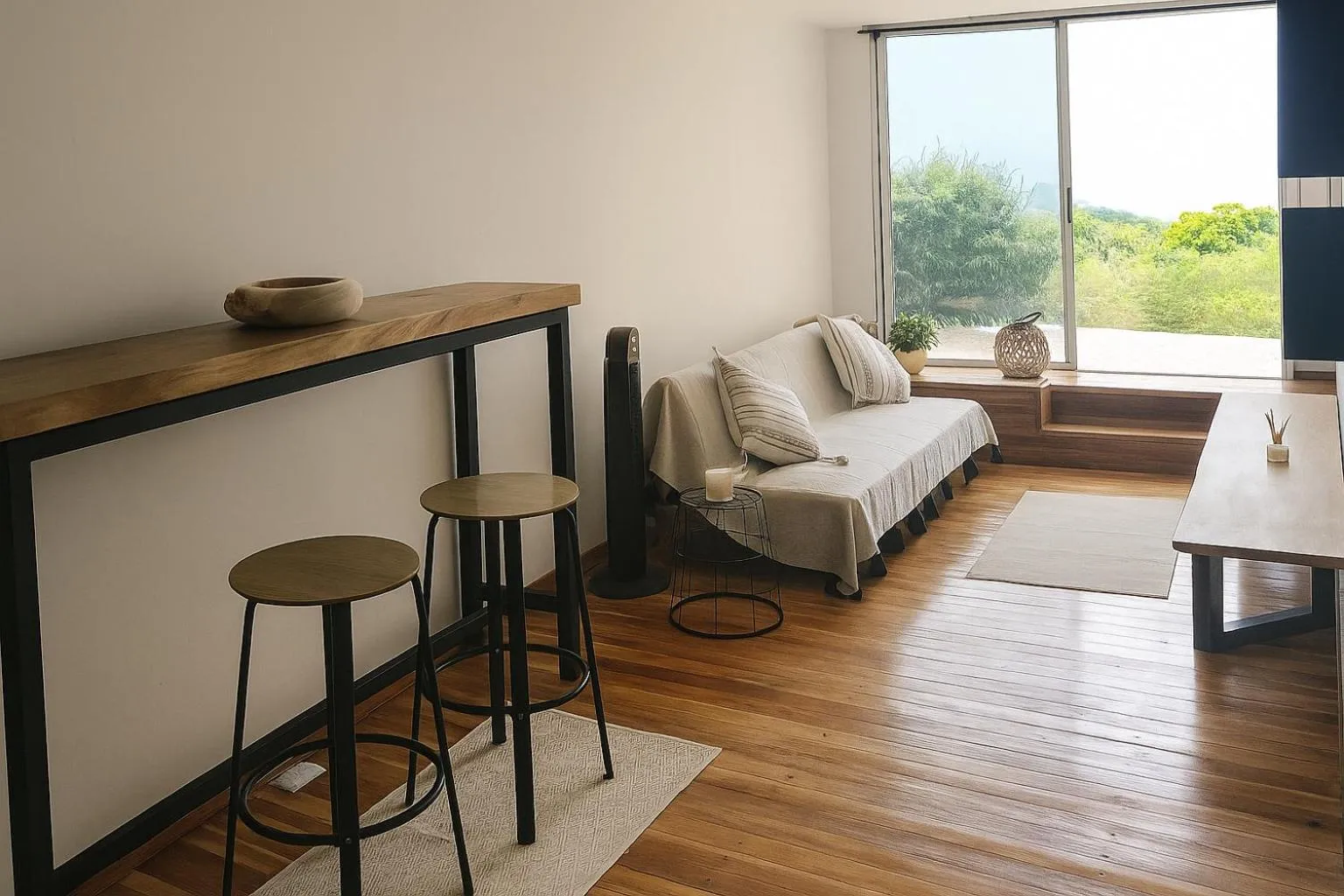 Living room in Lodge Las Estrellas de Samara - Ocean View