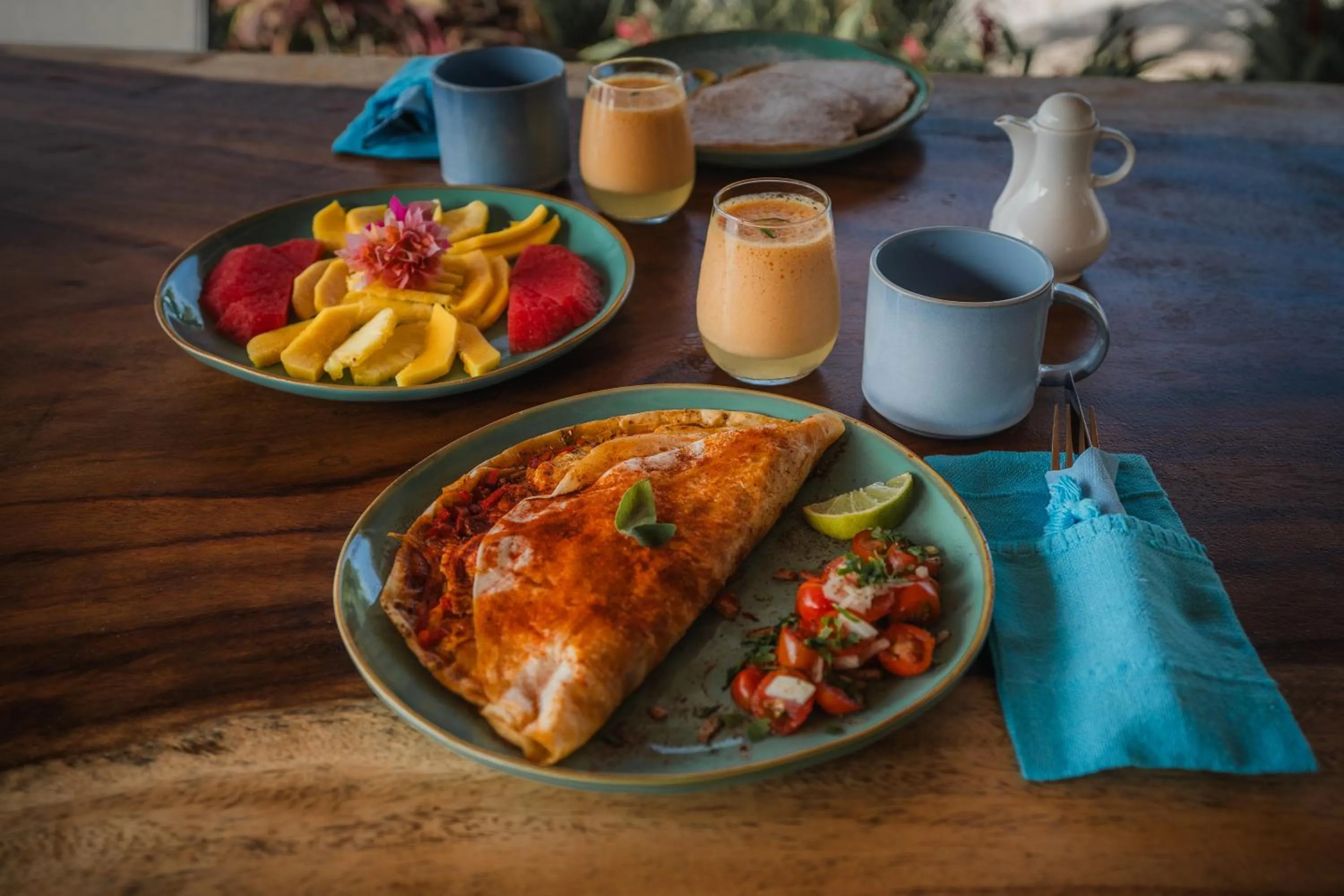Breakfast in Lodge Las Estrellas de Samara - Ocean View