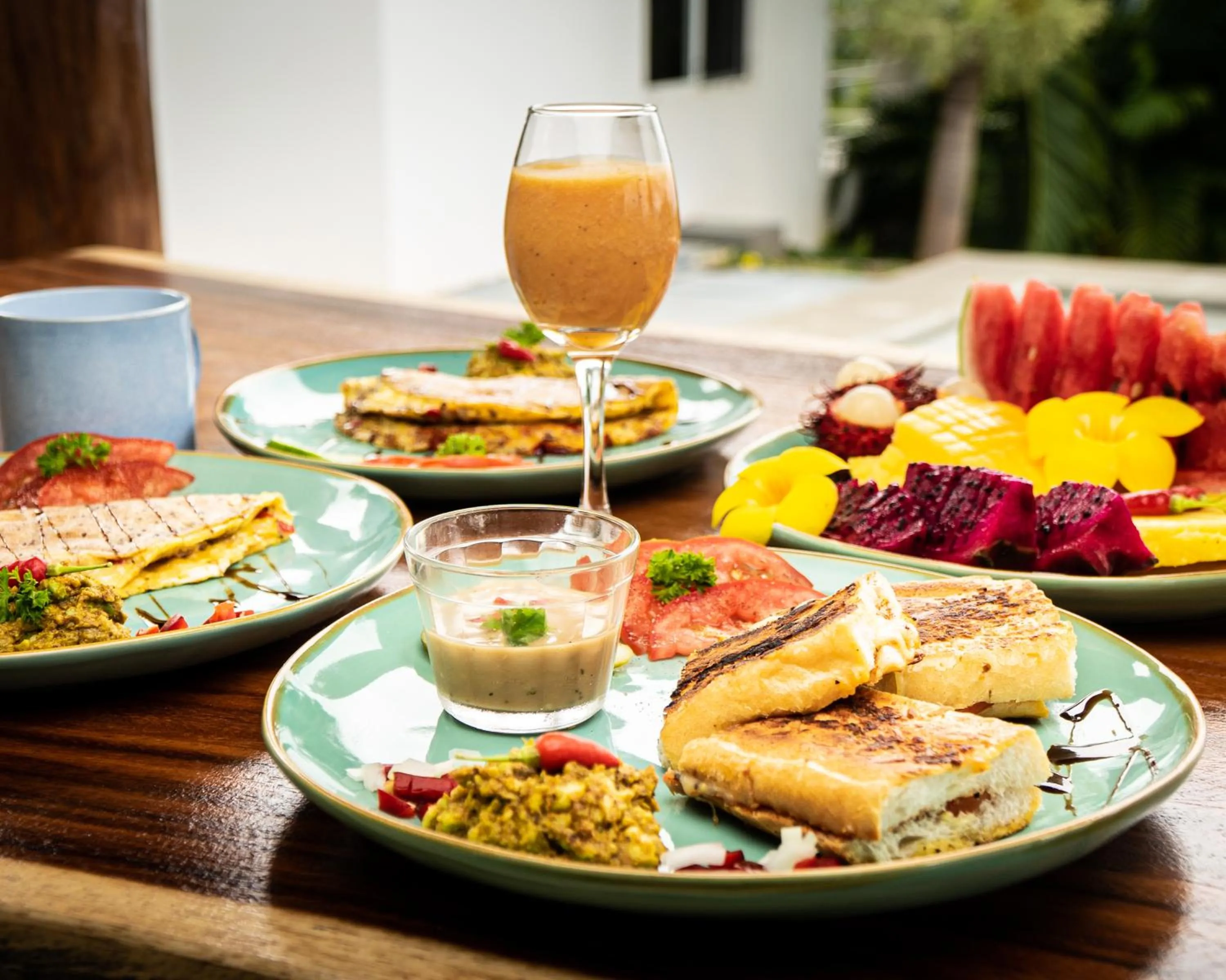 Breakfast in Lodge Las Estrellas de Samara - Ocean View