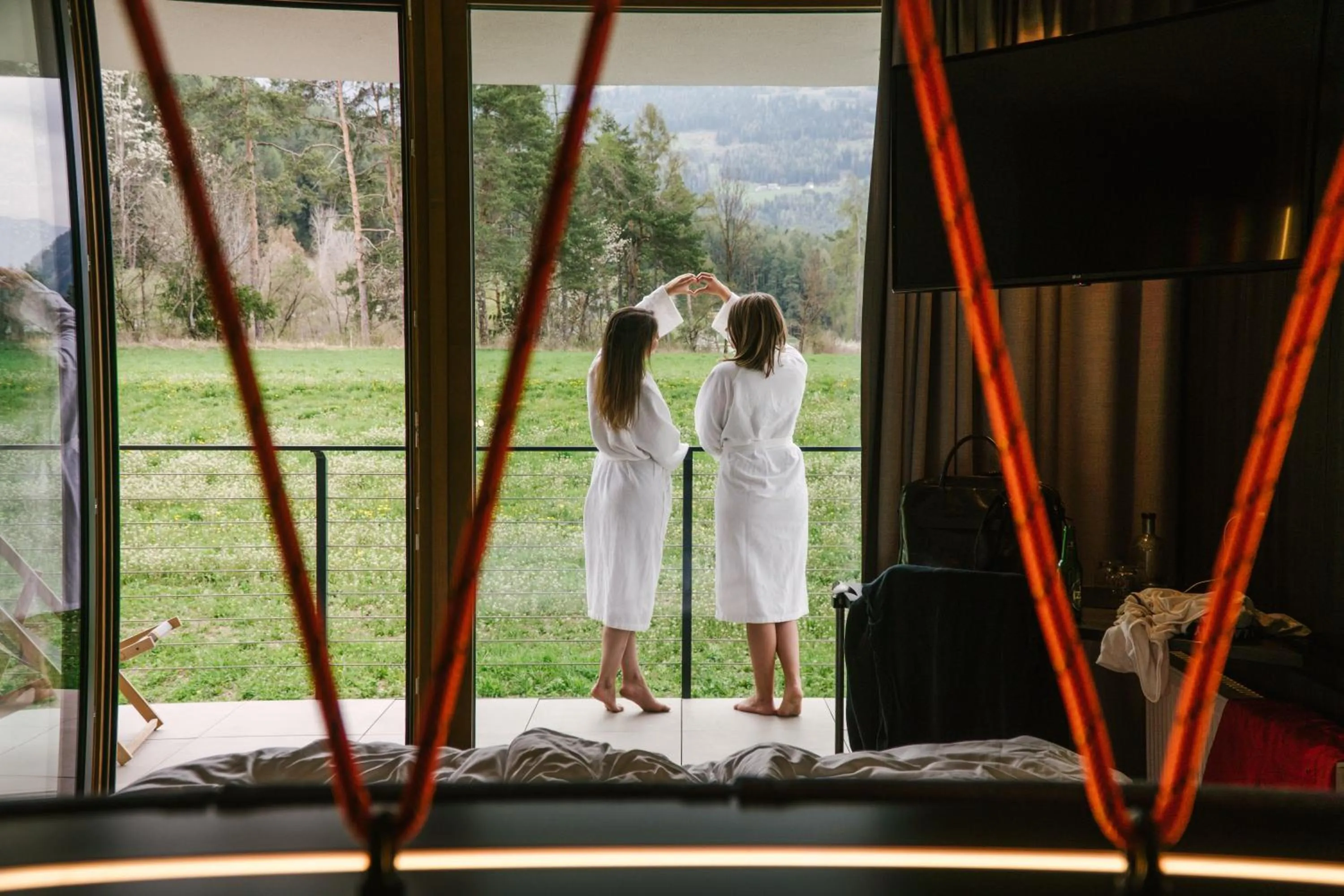 View (from property/room) in Hotel Wochtla Buam Aktivhotel am Kronplatz mit Sauna