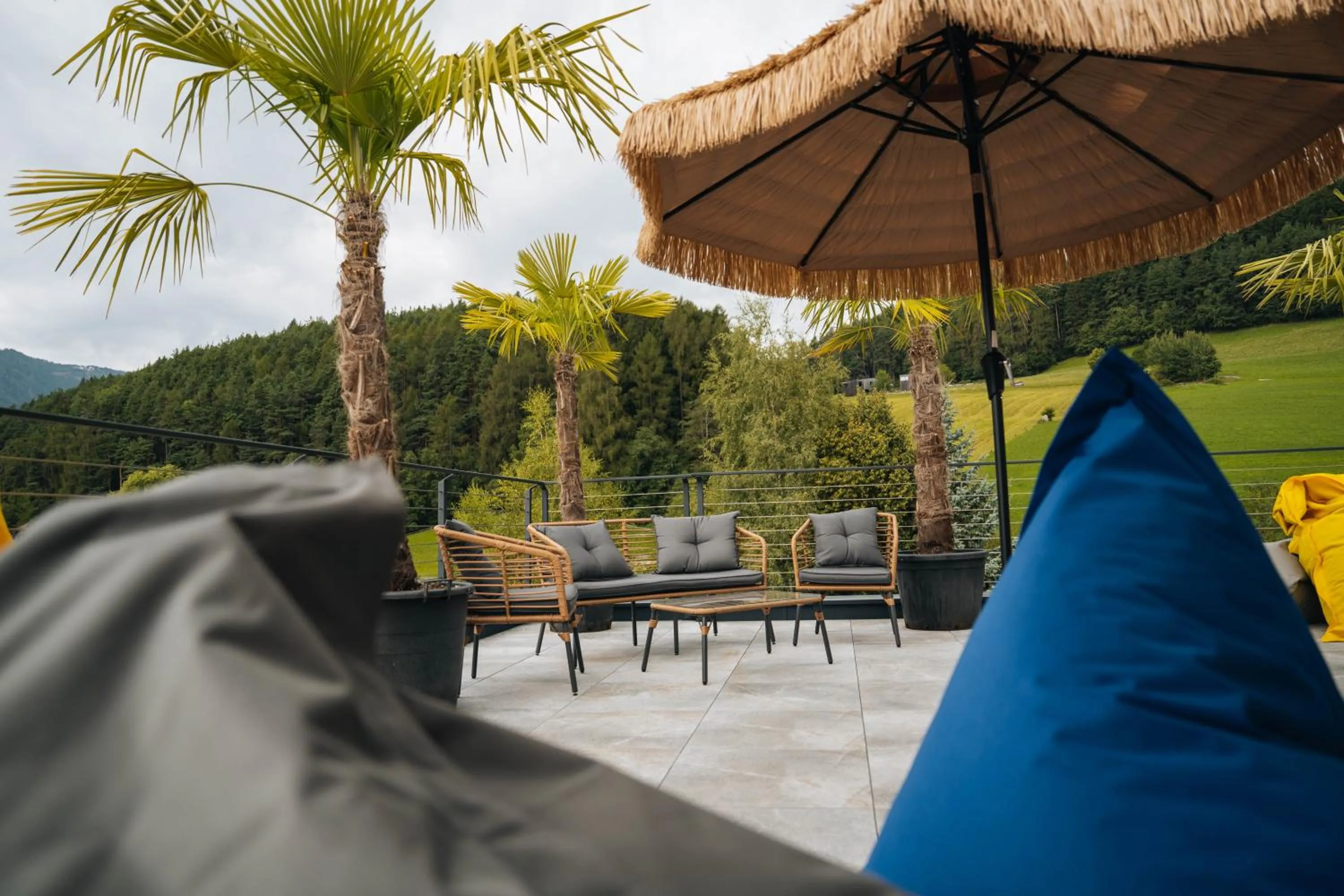 Balcony/Terrace in Hotel Wochtla Buam Aktivhotel am Kronplatz mit Sauna