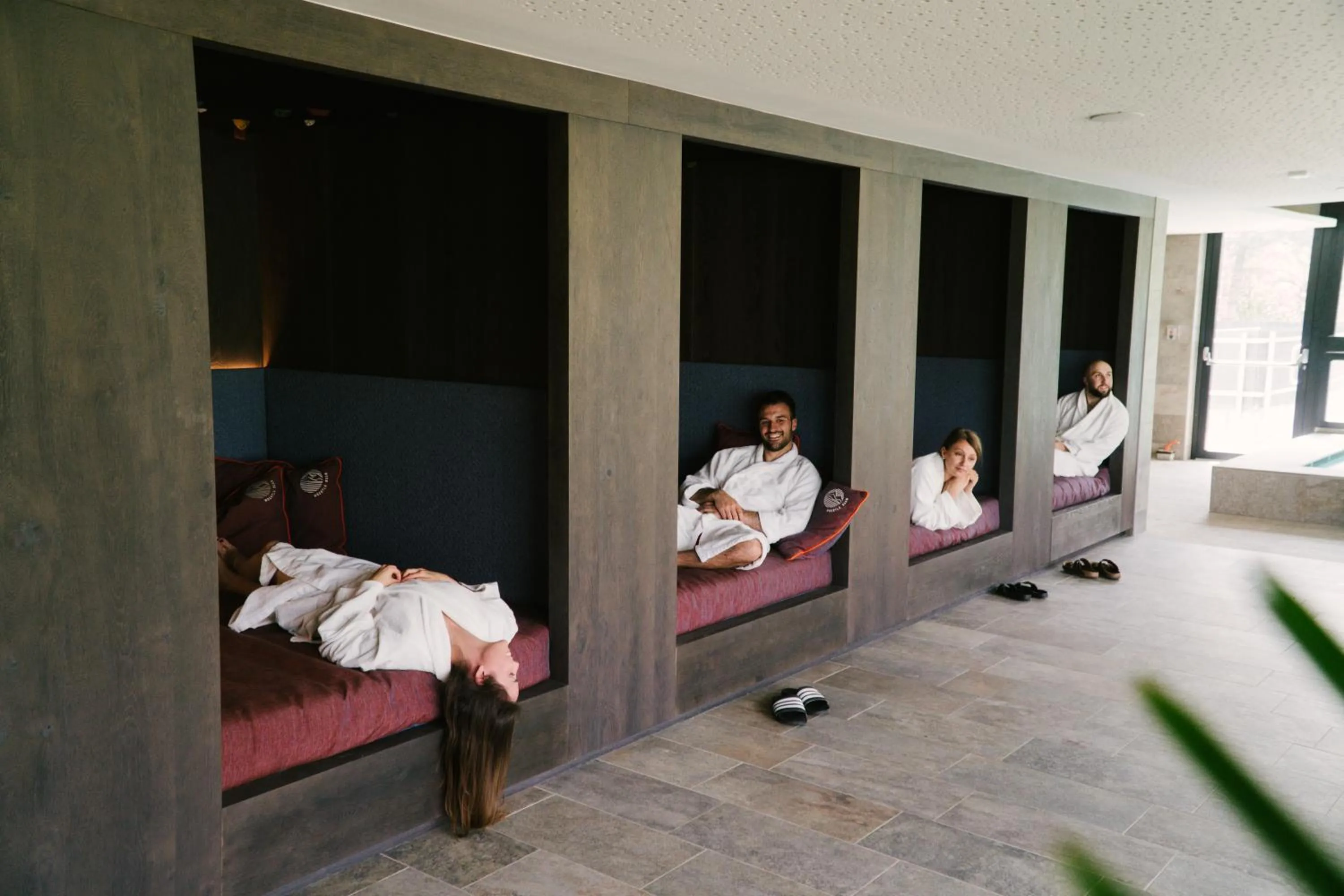 Spa and wellness centre/facilities in Hotel Wochtla Buam Aktivhotel am Kronplatz mit Sauna