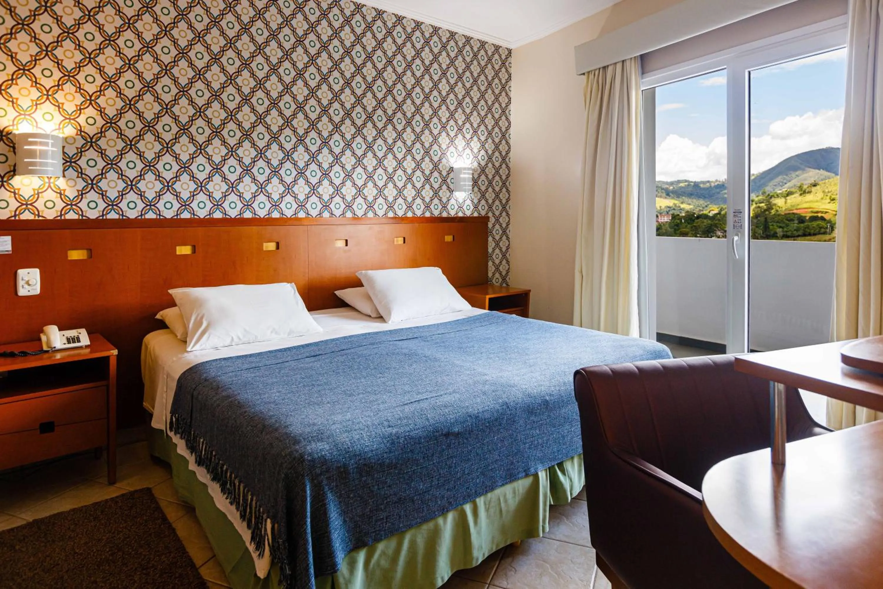 Bed in Panorama Hotel & Spa