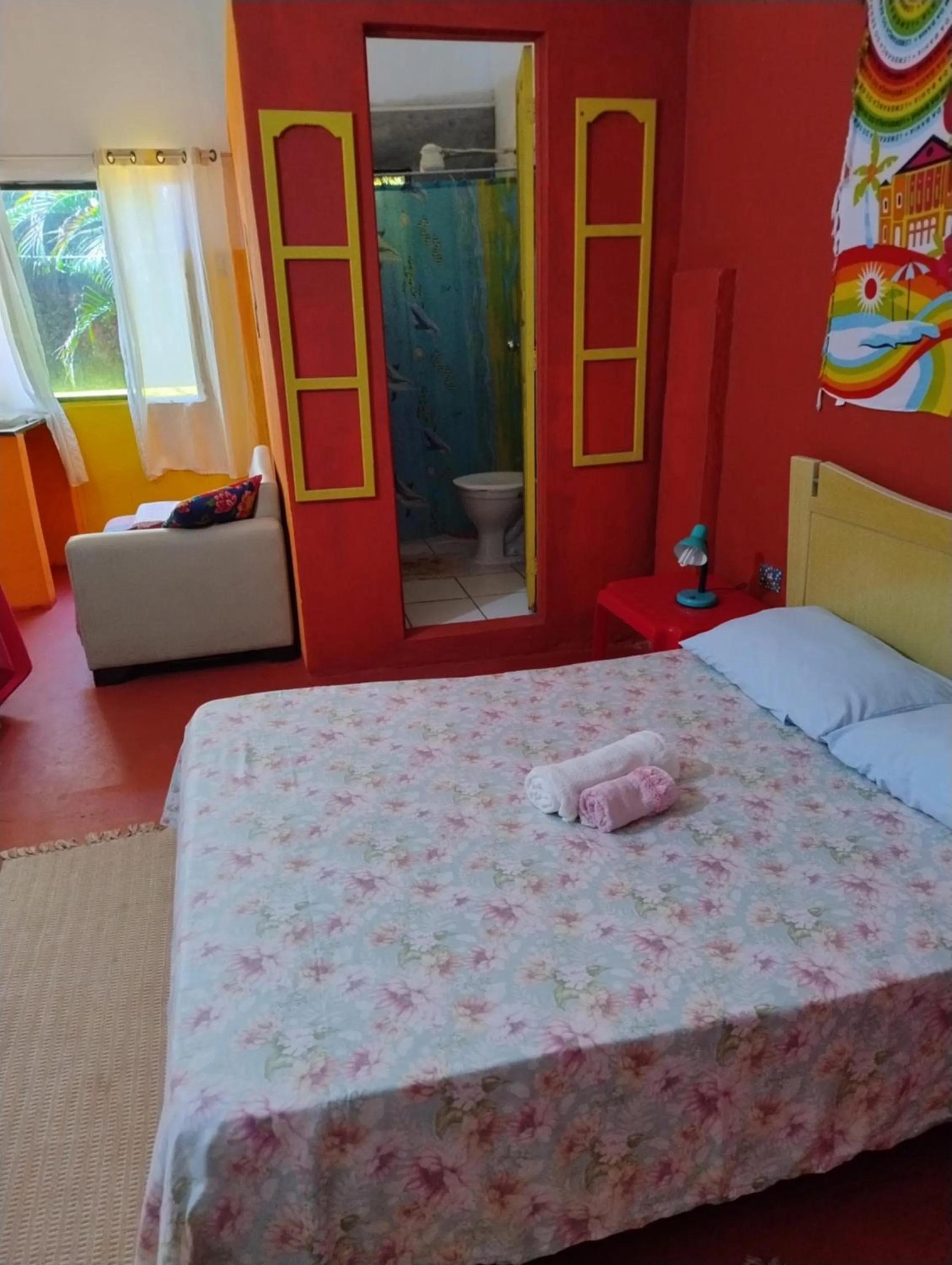 Bedroom, Bed in Perto Do Aeroporto De Salvador - Dona Pitanga Hostel