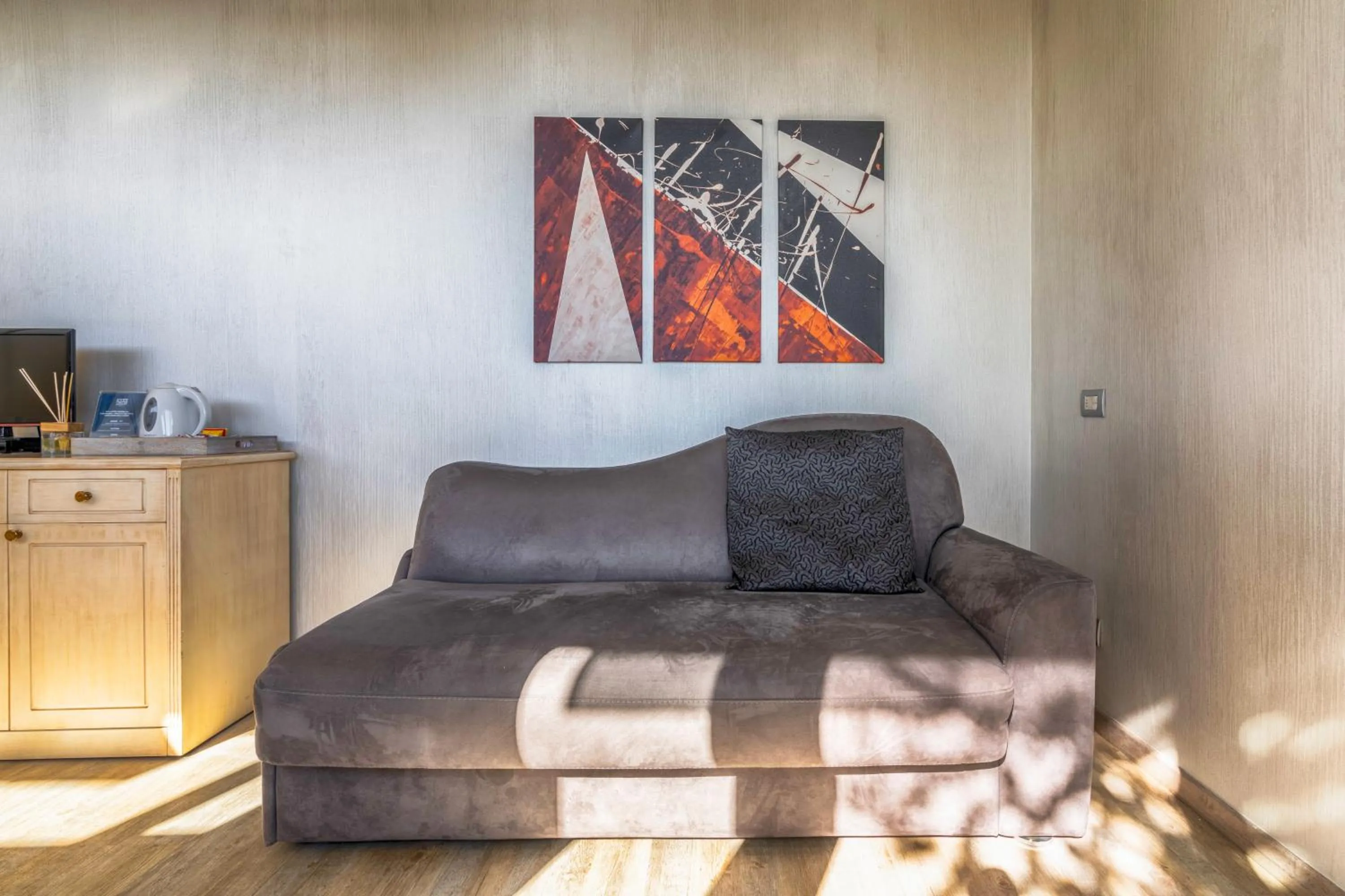 Seating area in Baba Residences