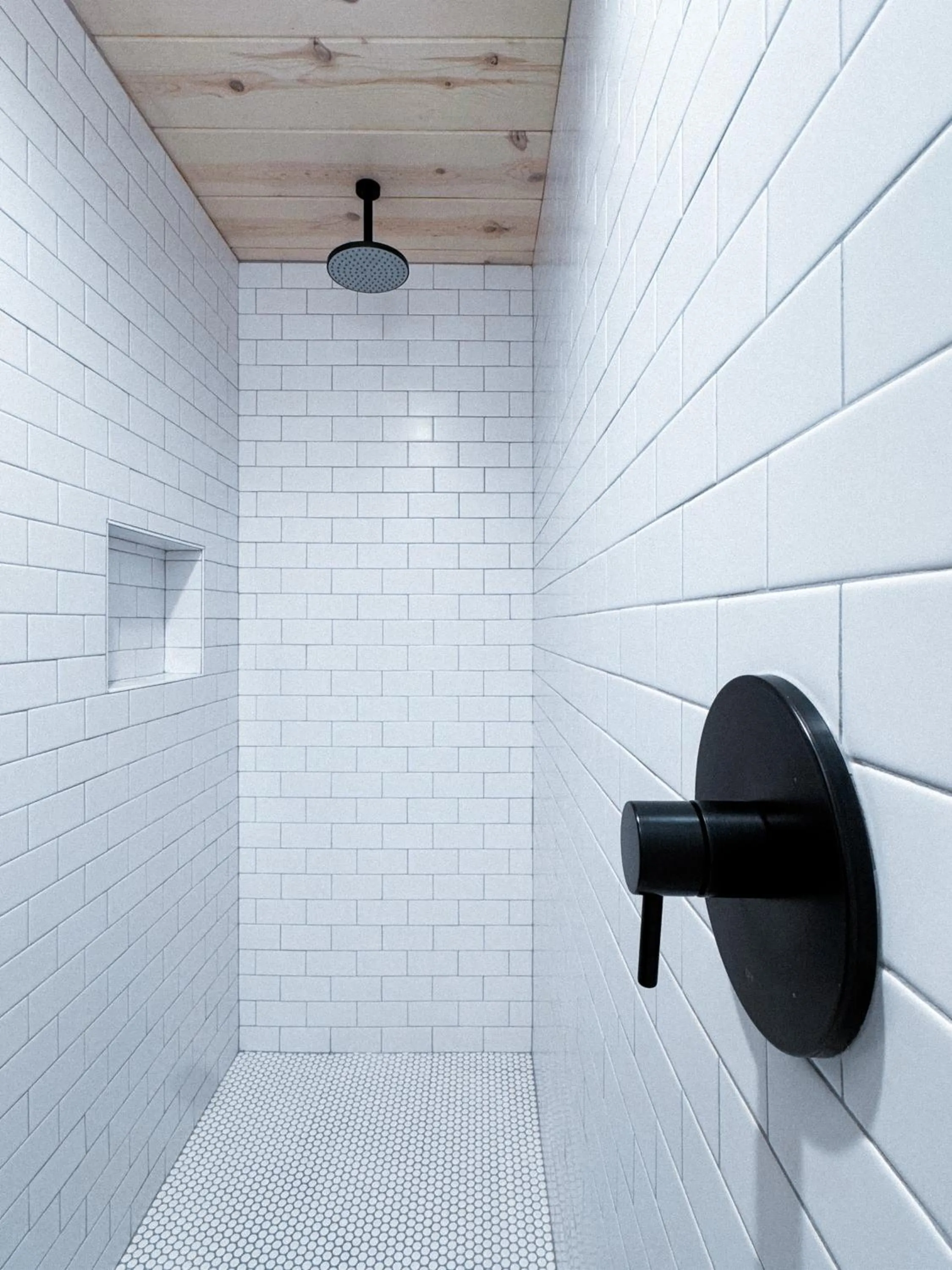 Shower in Piety Hill Cottages