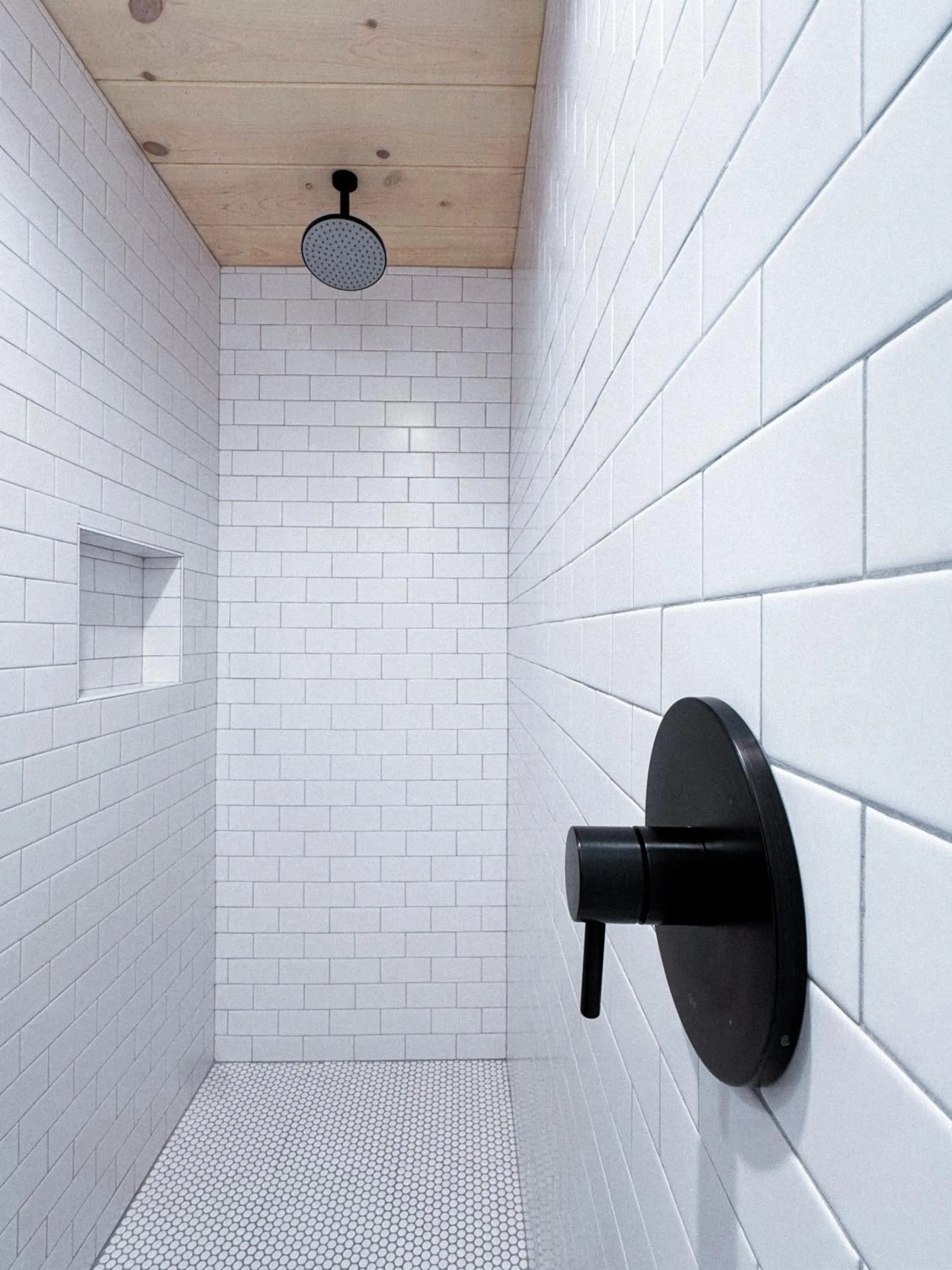 Shower in Piety Hill Cottages