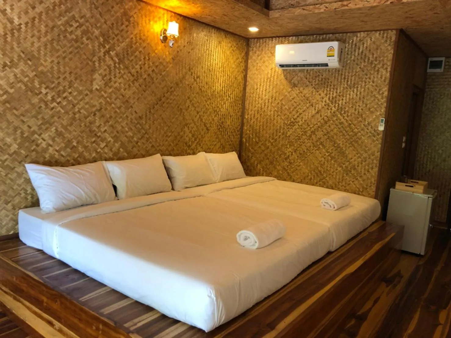 Bed in Kodaun River Kwai Resort