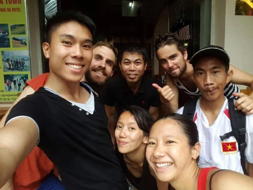 group of guests in Ngan Nga Bac Ha Hotel