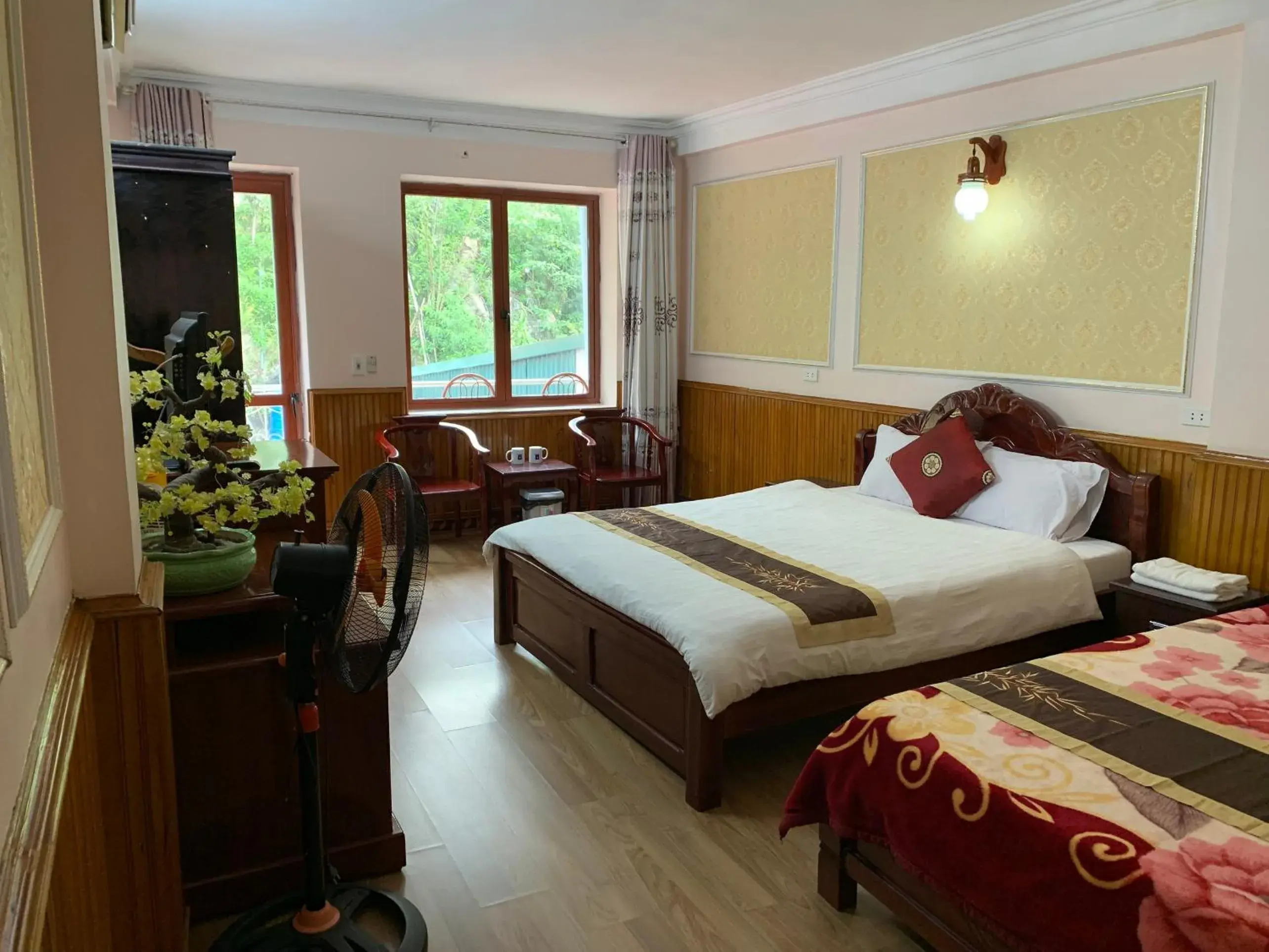 Twin Room with View in Ngan Nga Bac Ha Hotel Twin Room with View in Ngan Nga Bac Ha Hotel