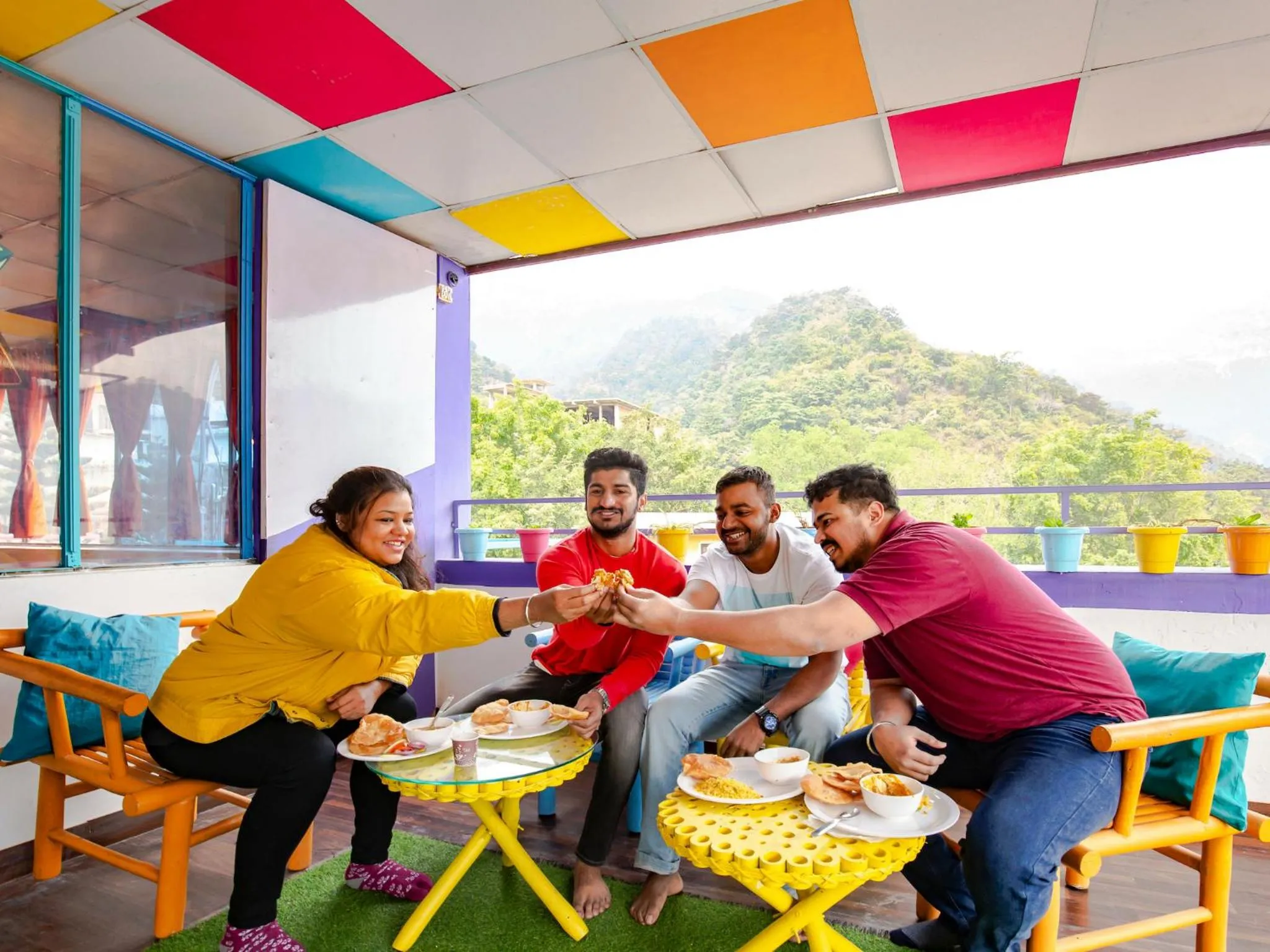 Continental breakfast in goSTOPS Rishikesh, Tapovan