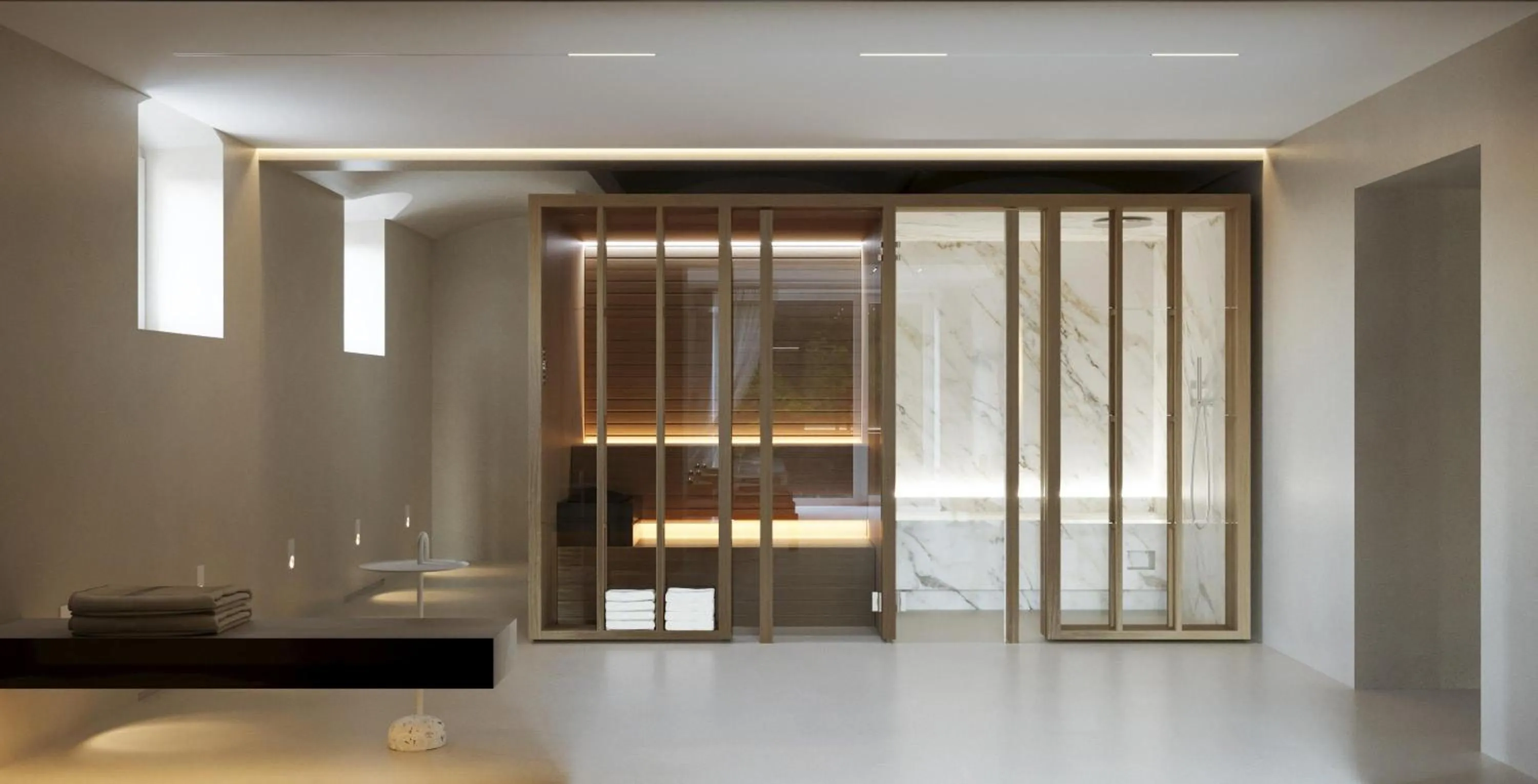 Sauna in Villa & Hotel Am Park