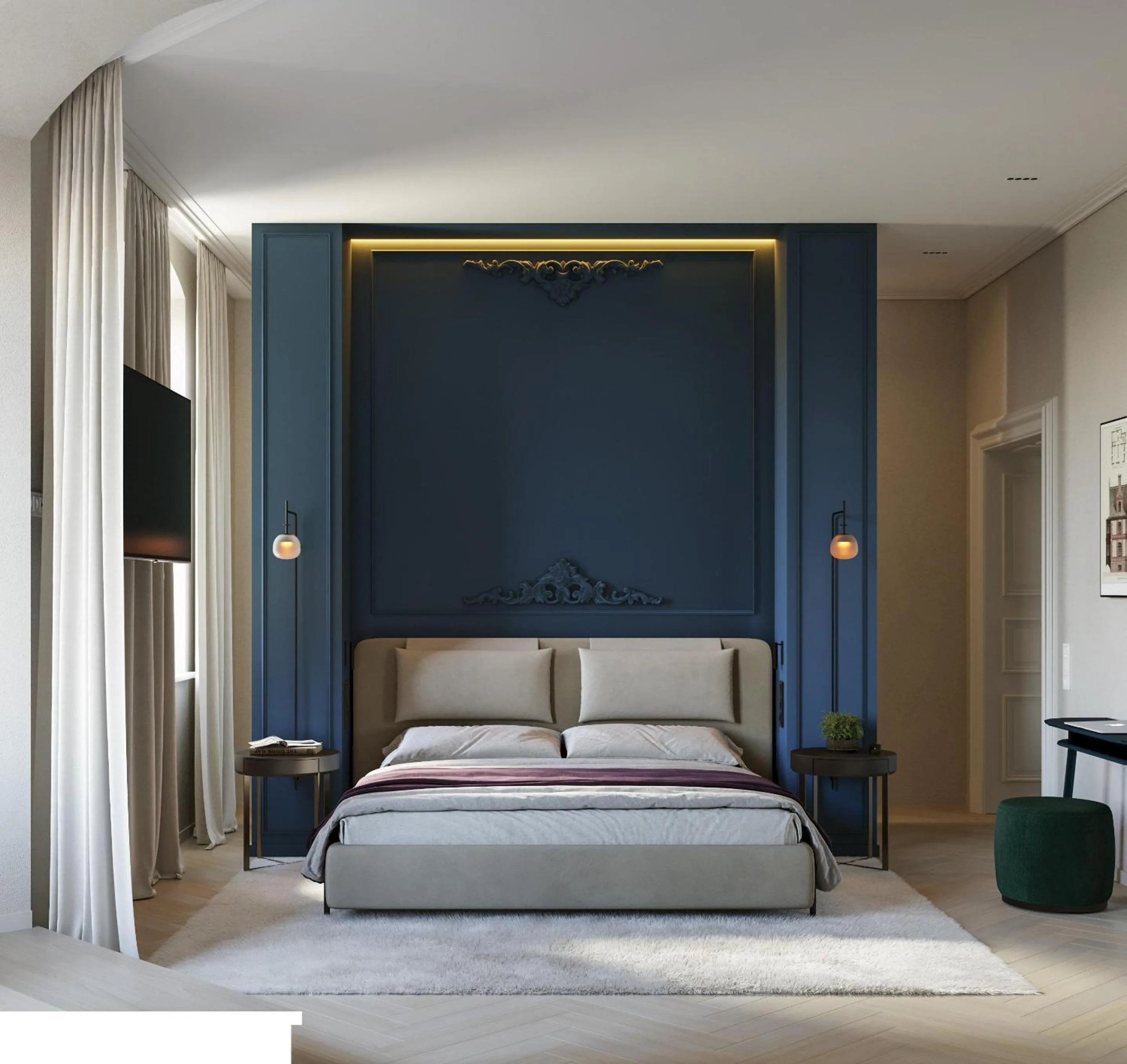 Bed in Villa & Hotel Am Park