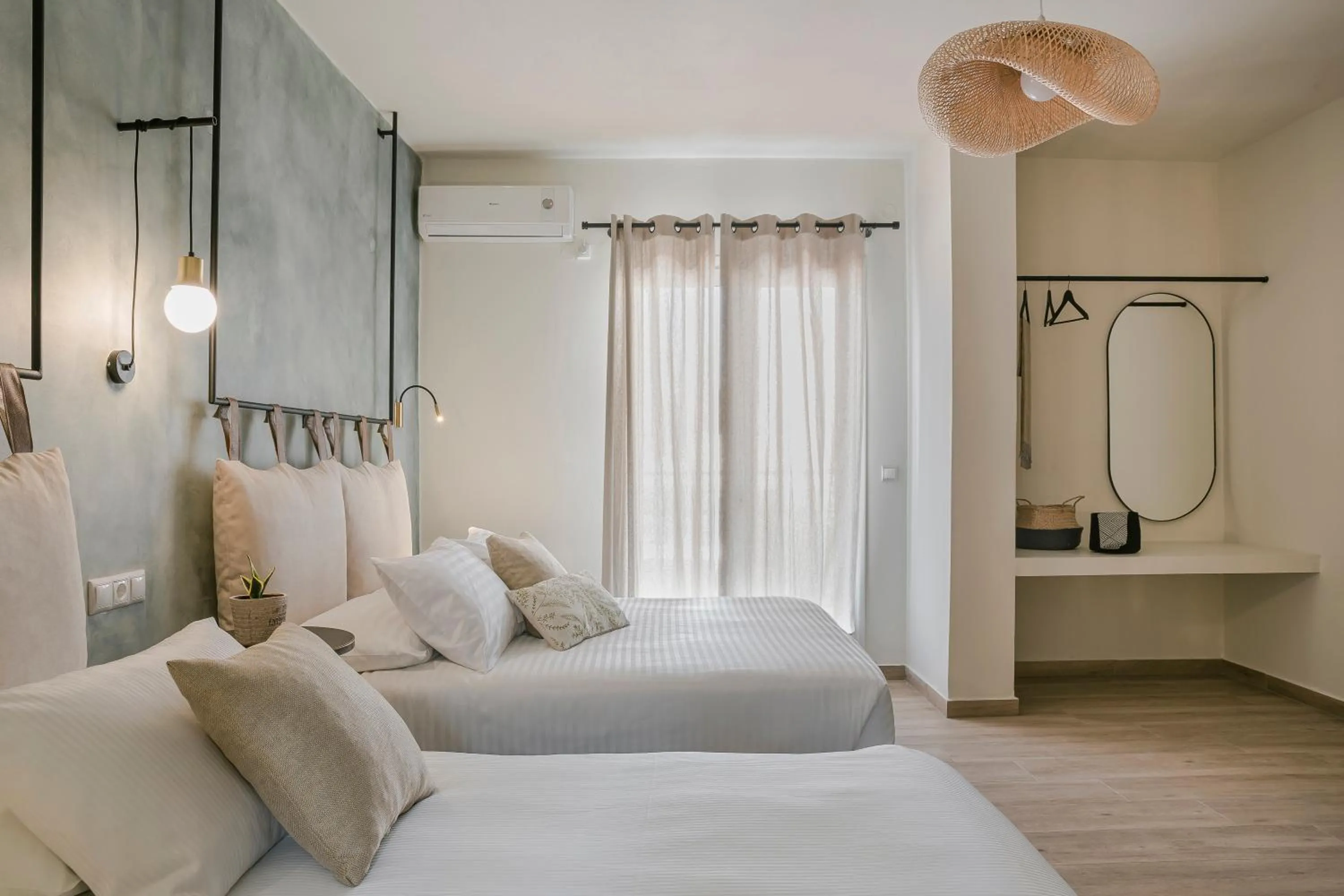 Bed in Socrates Apartments