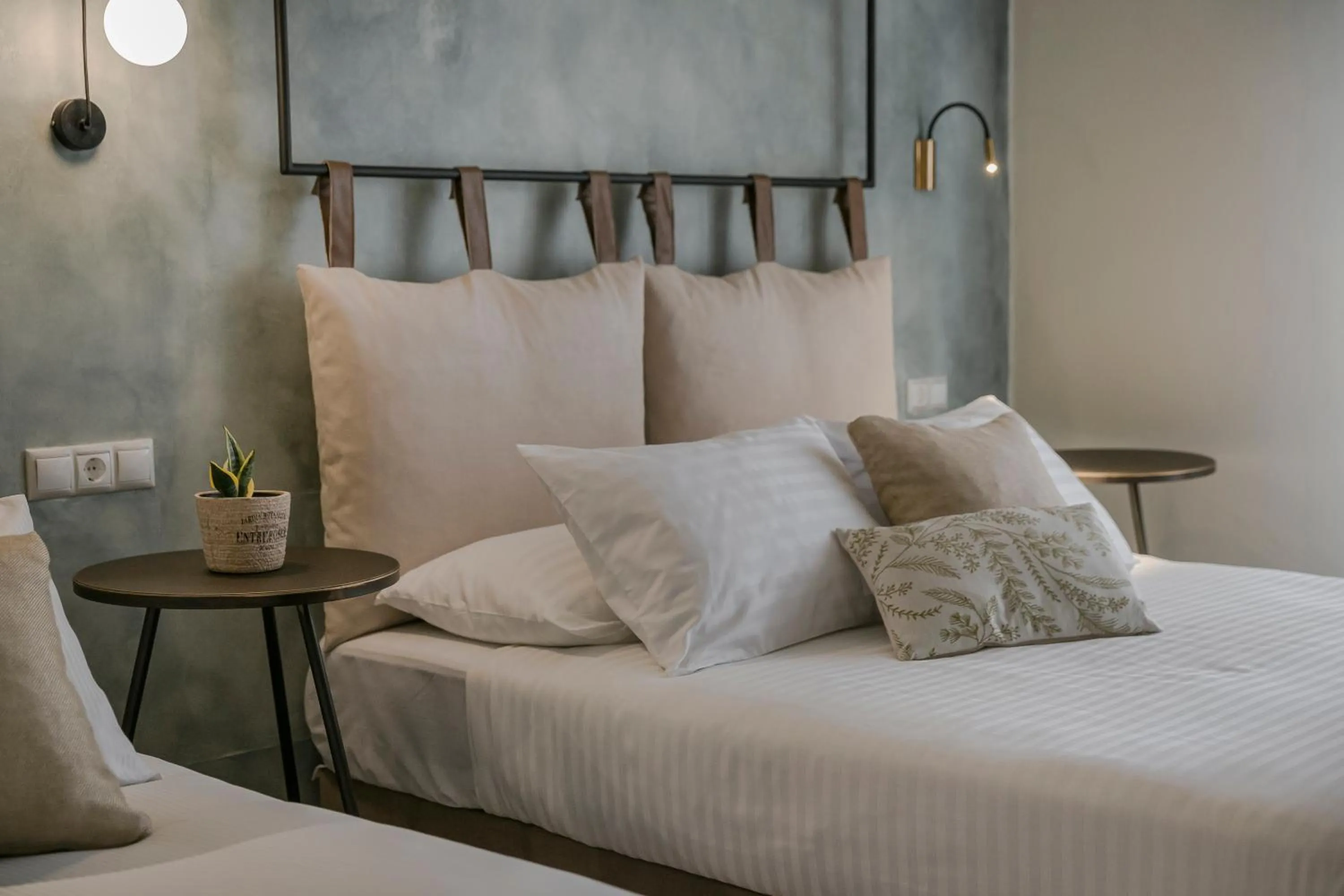 Bed in Socrates Apartments