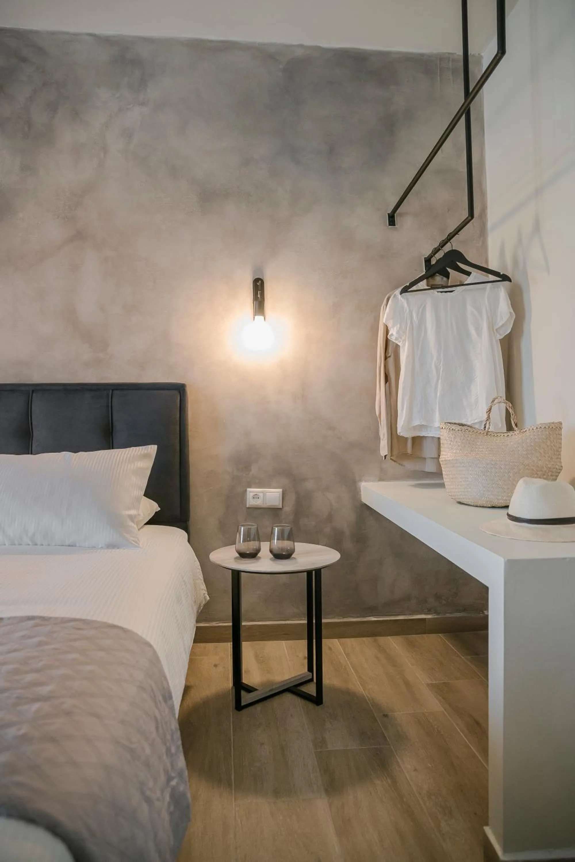 Bed in Socrates Apartments