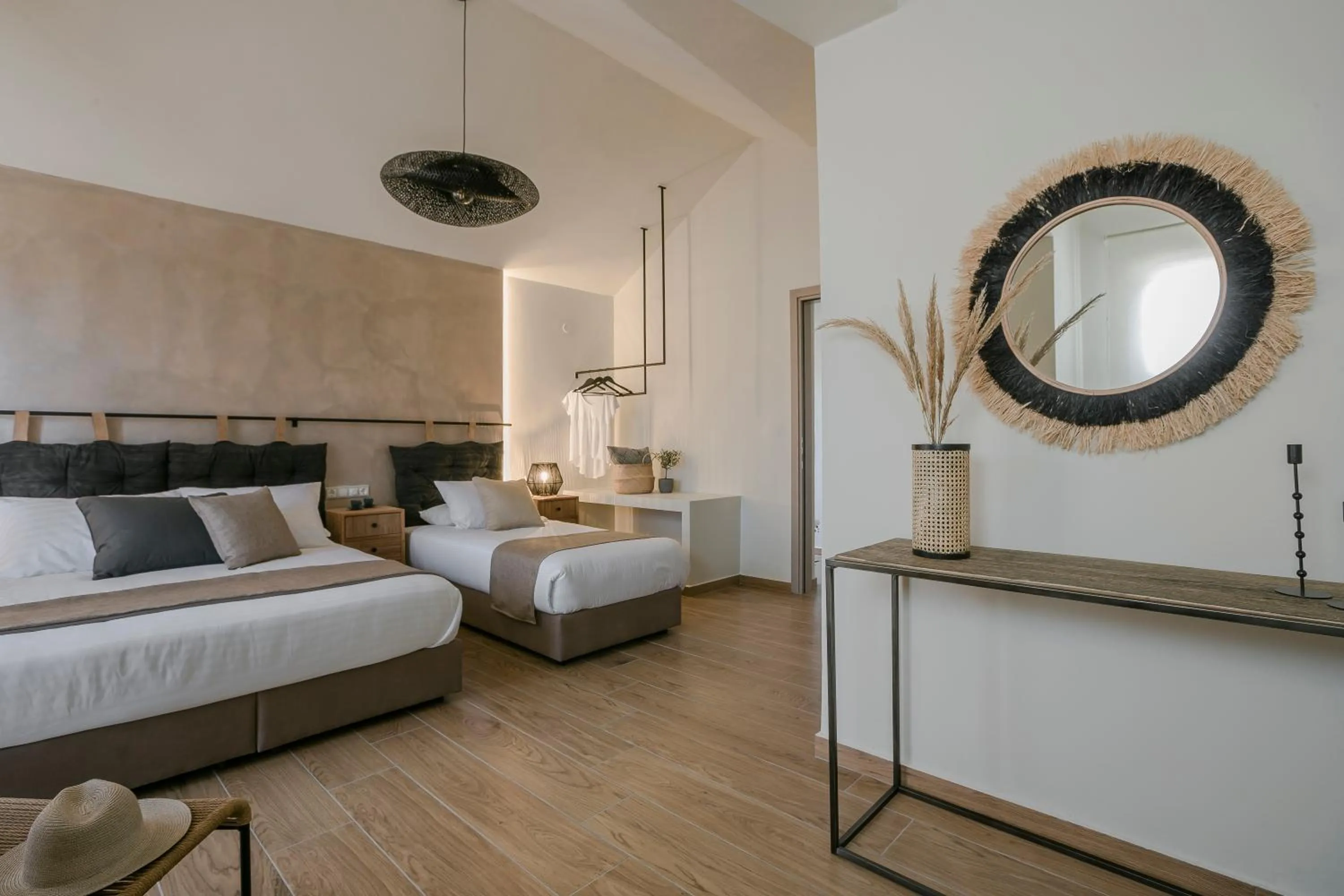 Bed in Socrates Apartments