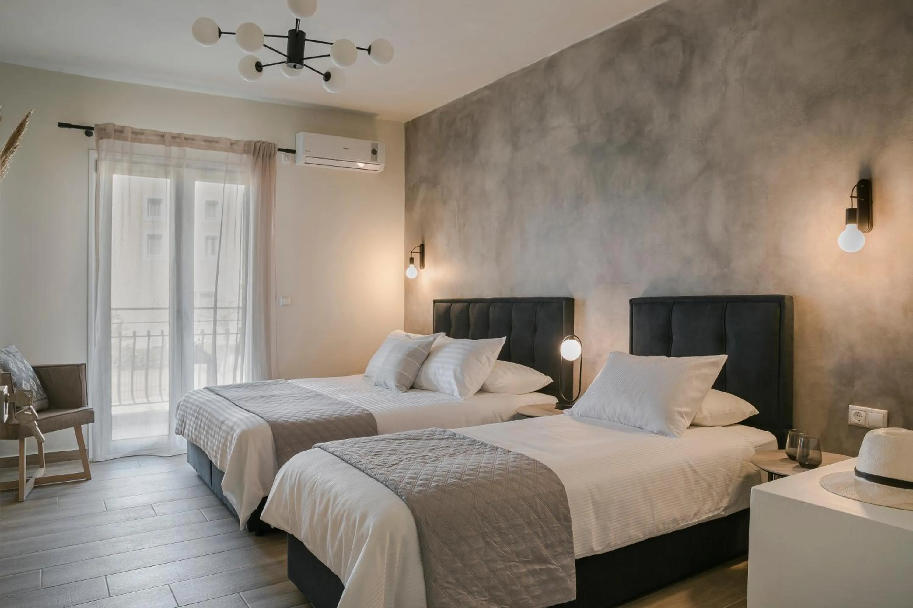 Bed in Socrates Apartments