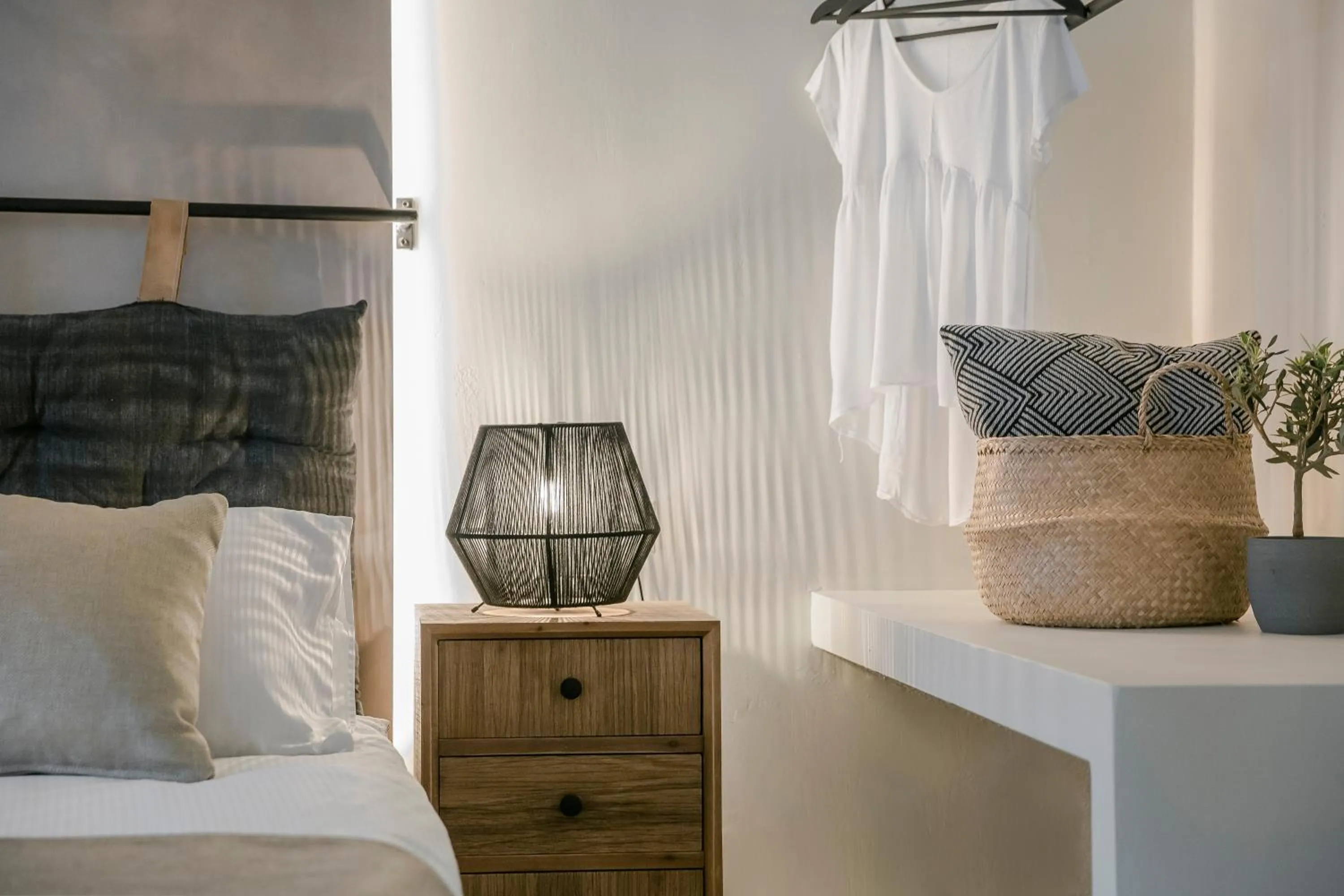 Bed in Socrates Apartments