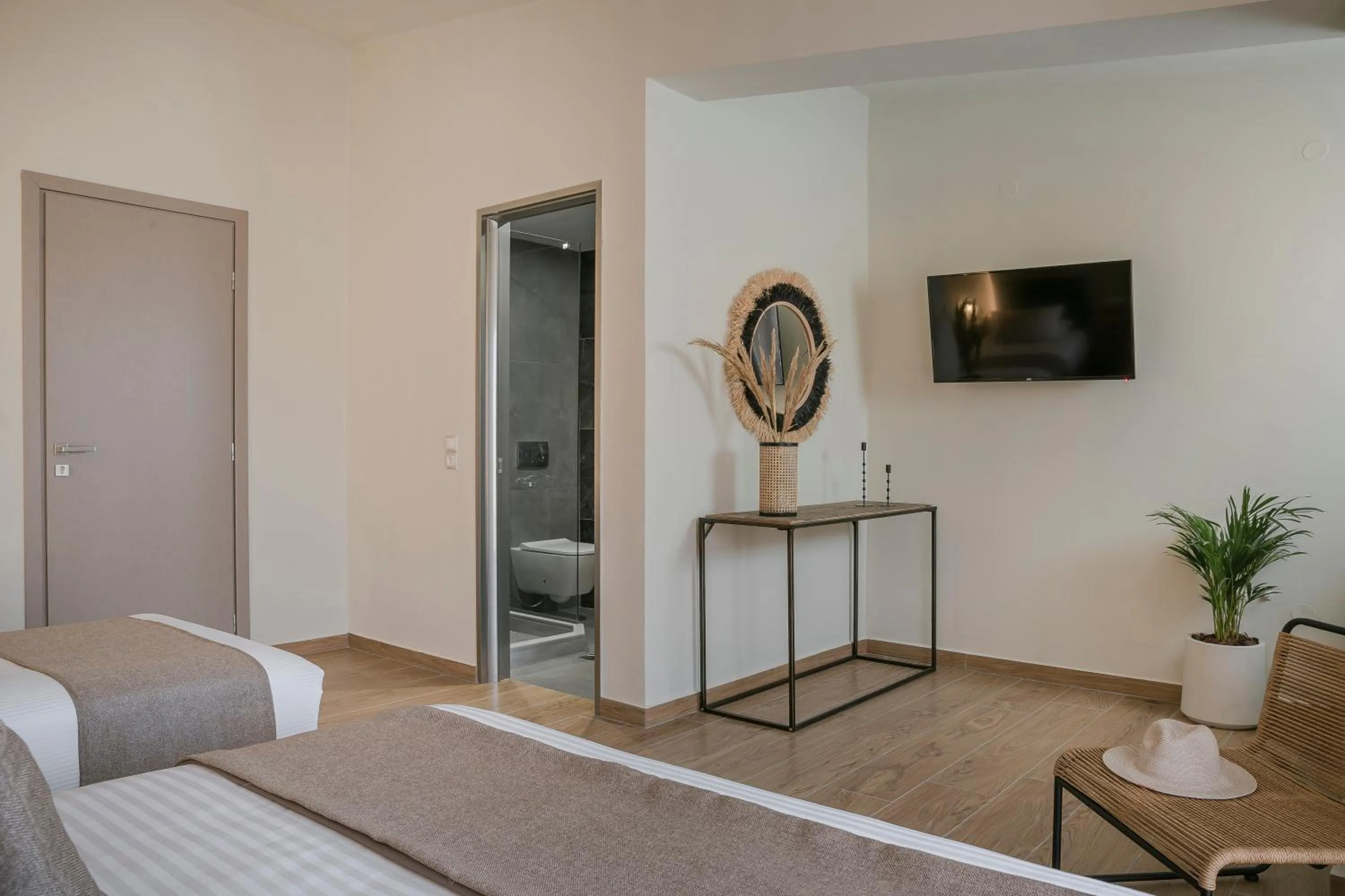 Bed in Socrates Apartments