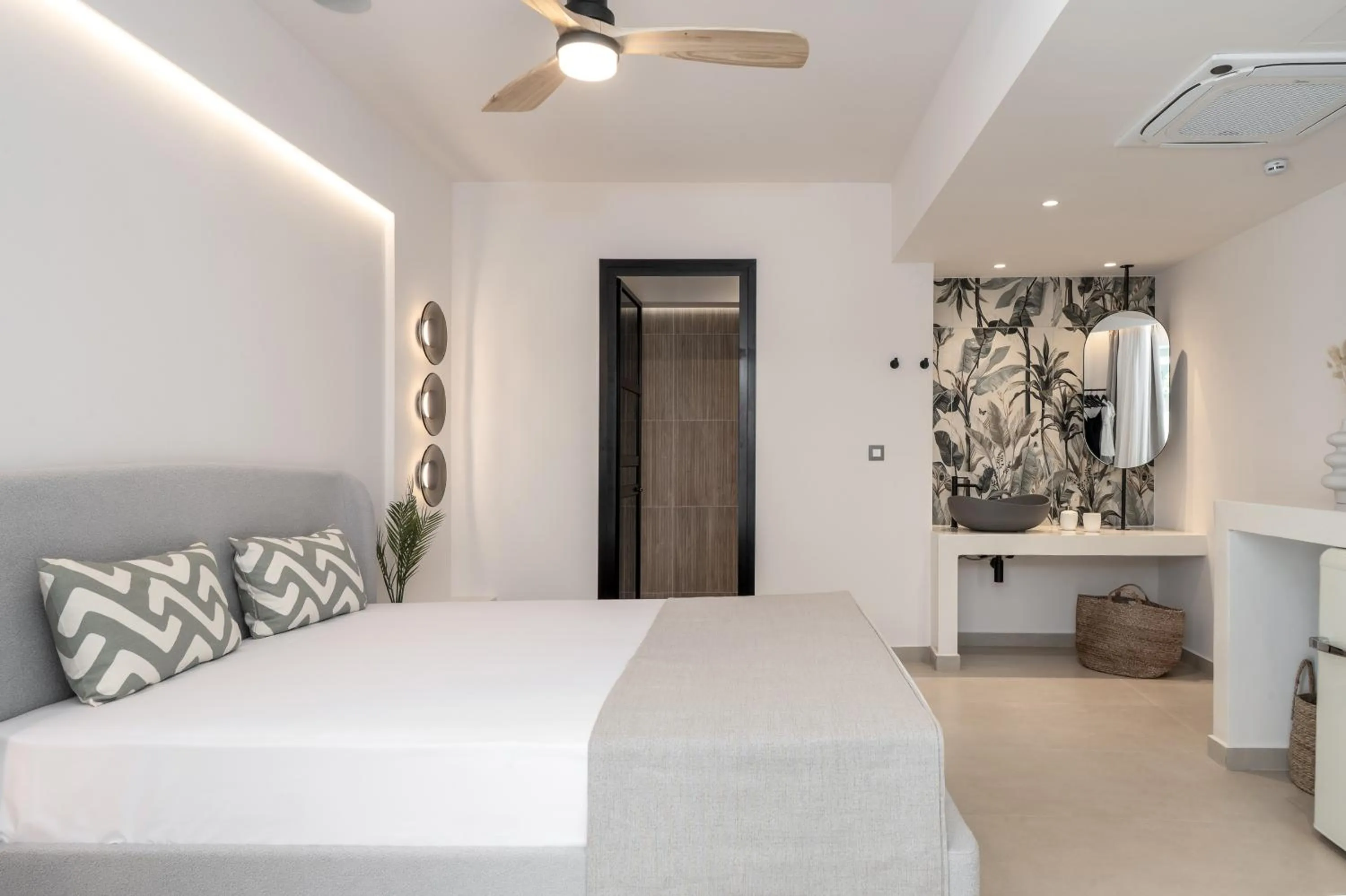 Bed in Socrates Apartments