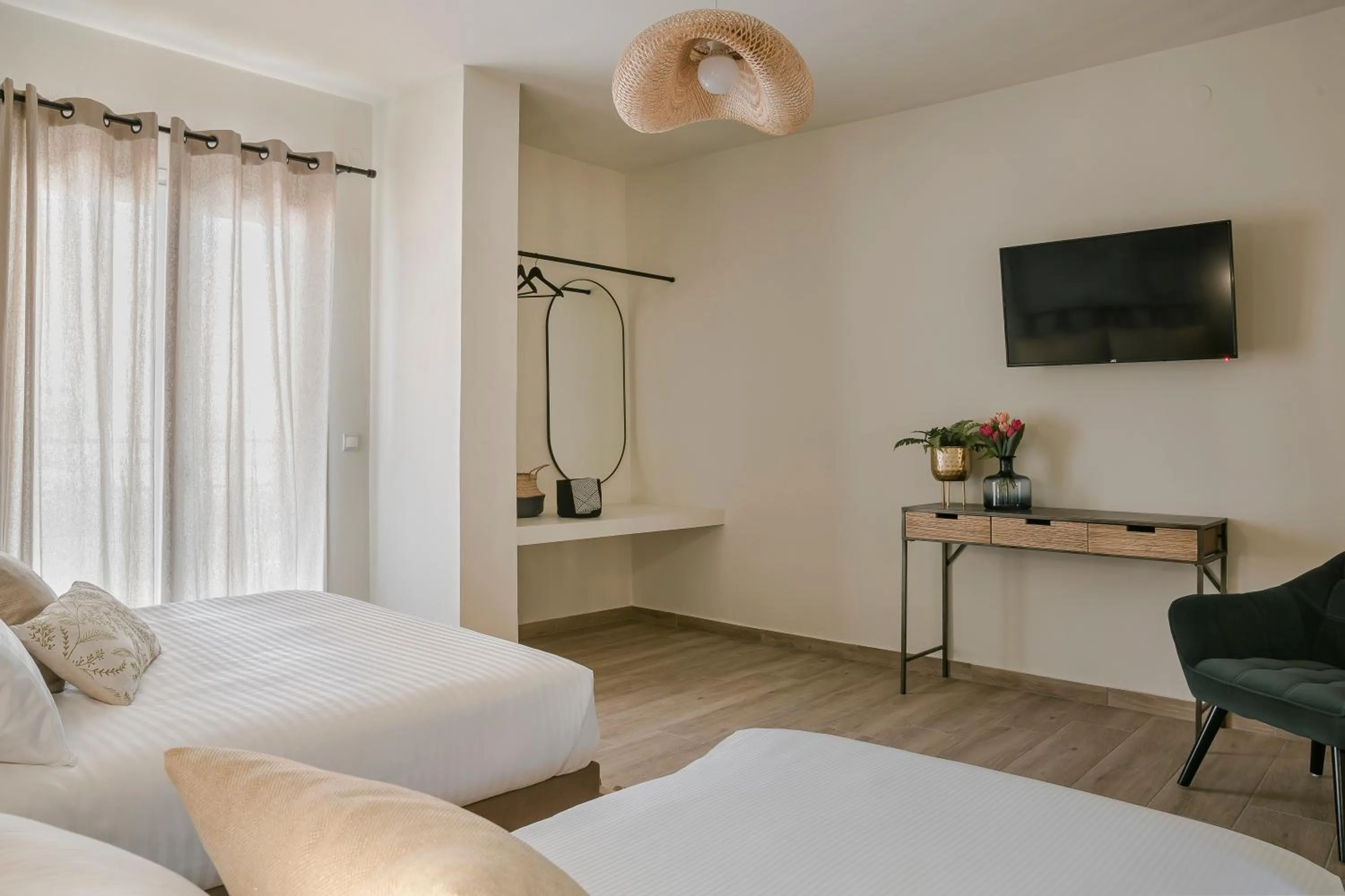 Bed in Socrates Apartments