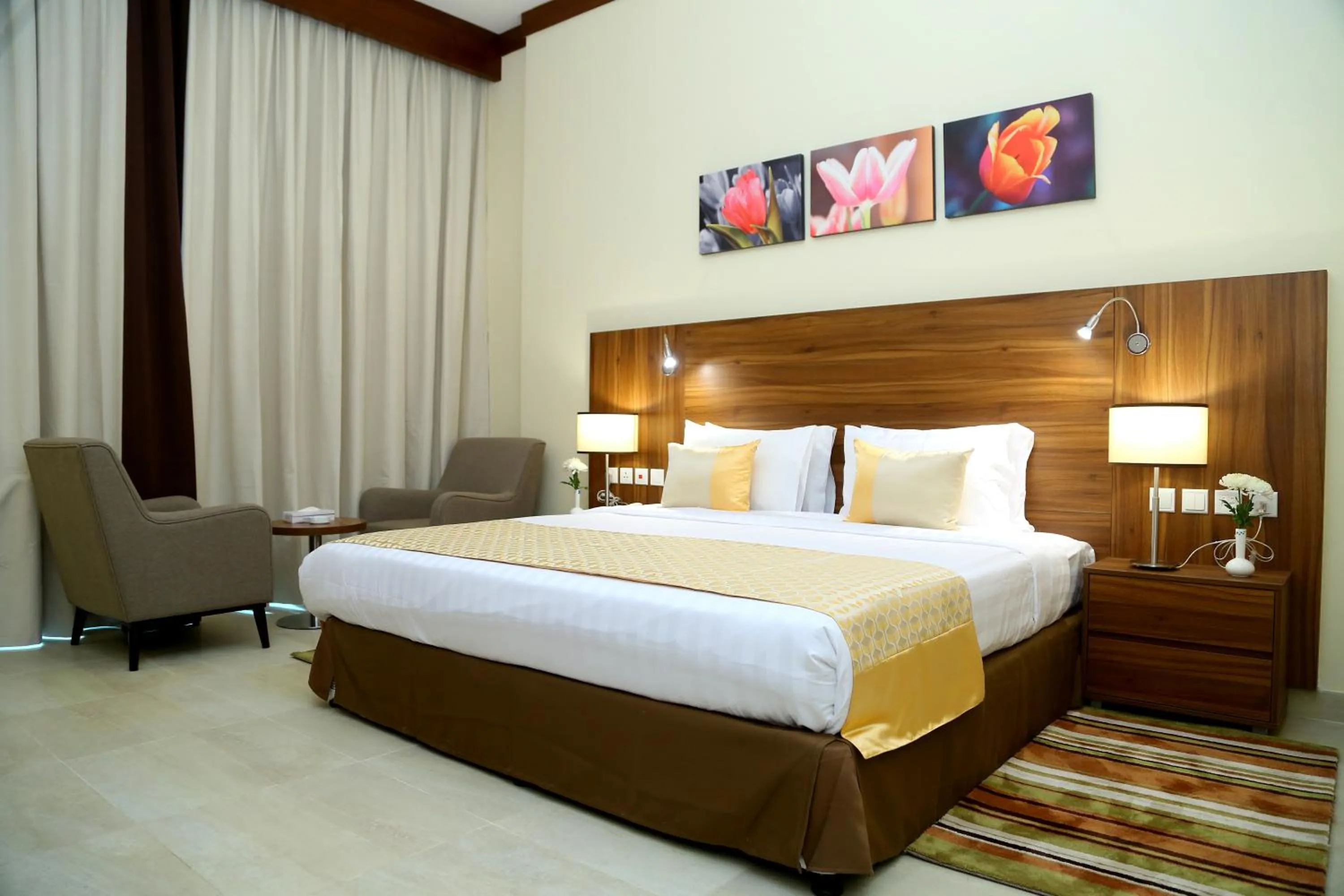 Bed in Tulip Al Barsha Hotel Apartment