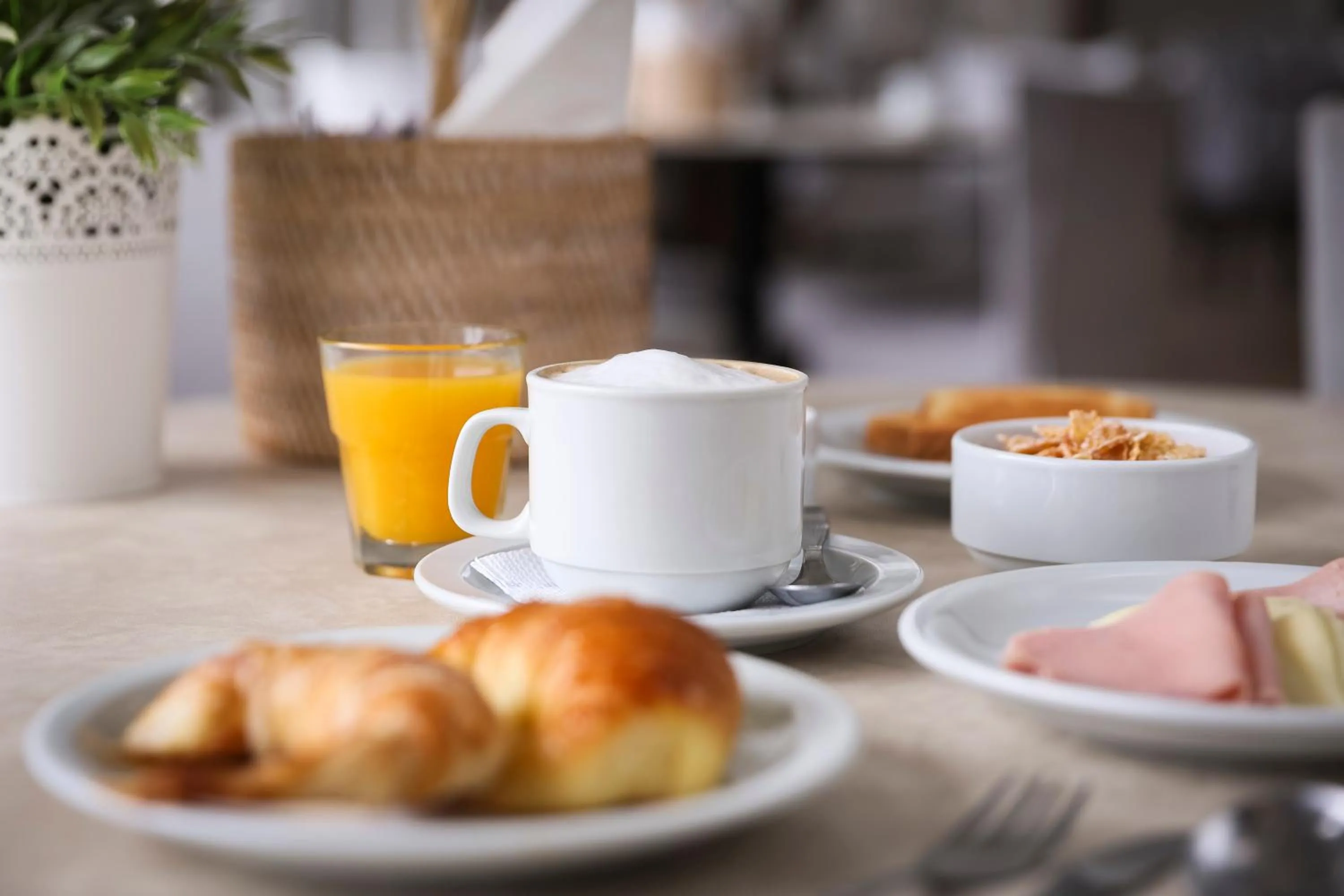 Buffet breakfast in Green Sea Apart Hotel