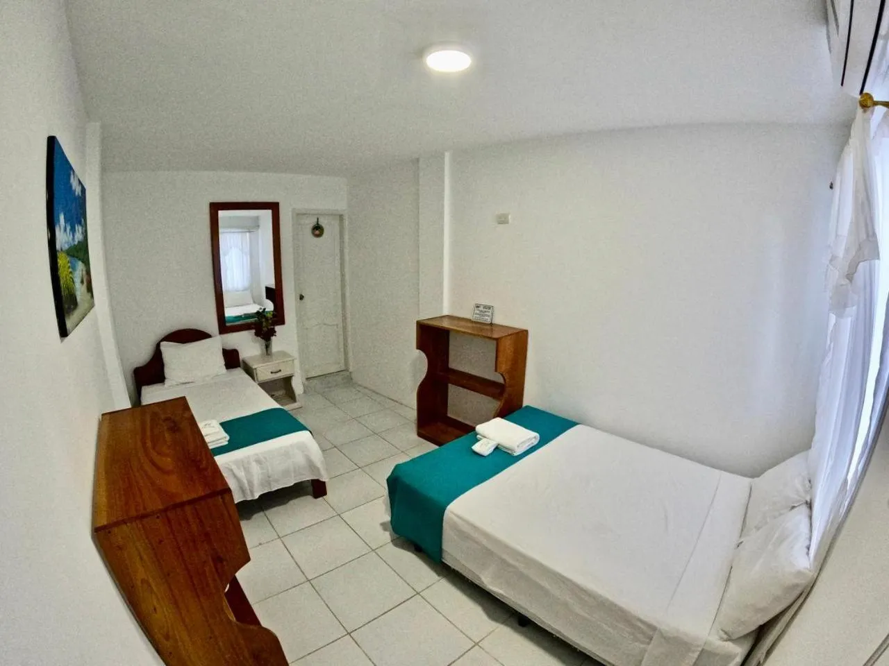 Bedroom, Bed in Galápagos Isabela Hotel Loja