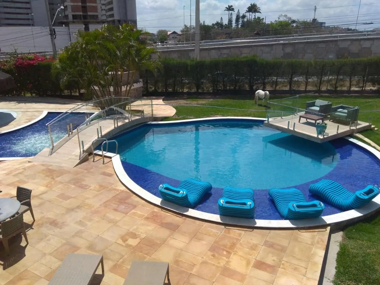 Pool view in Hotel Village Premium Campina Grande