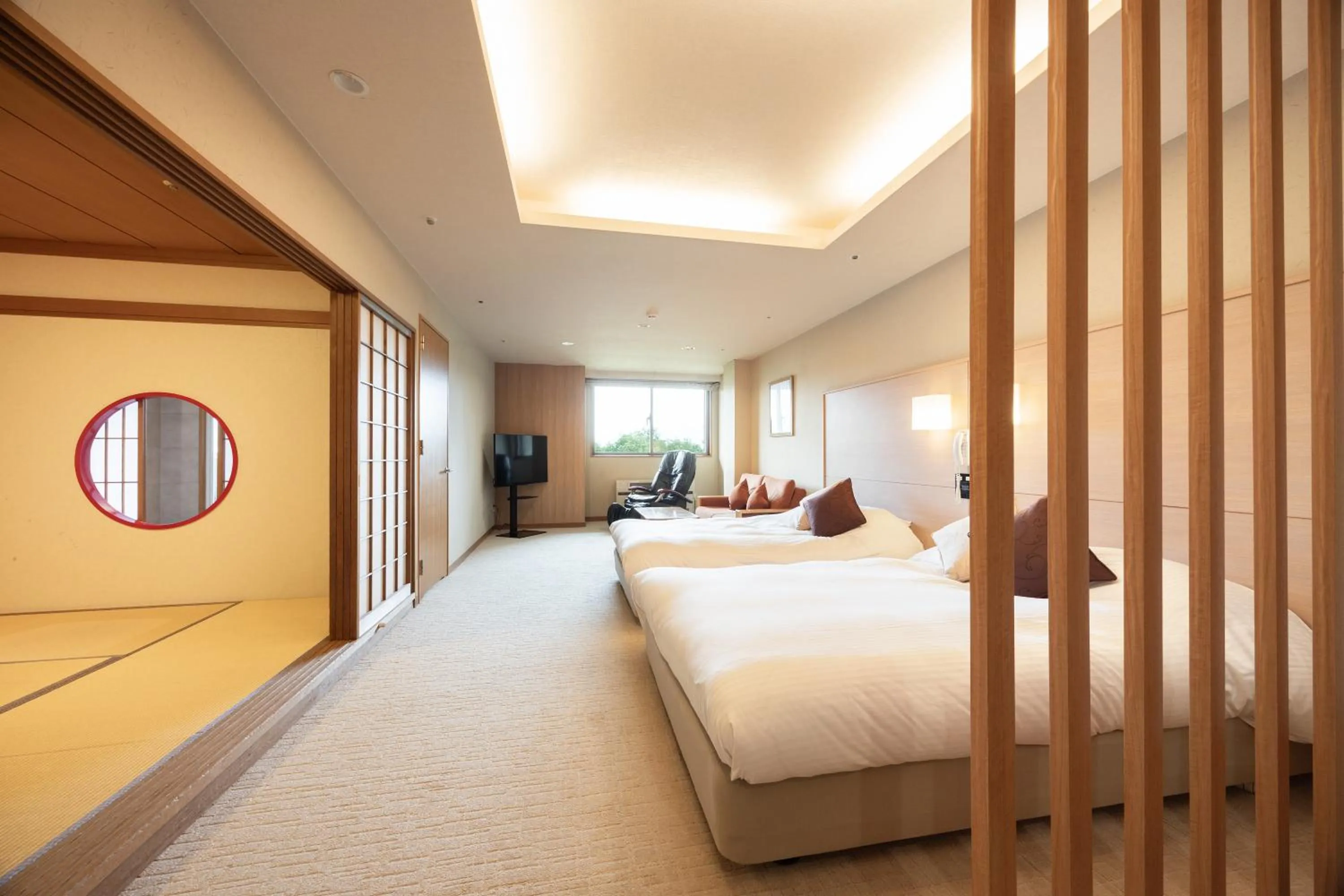 Bed in Hotel Kanronomori