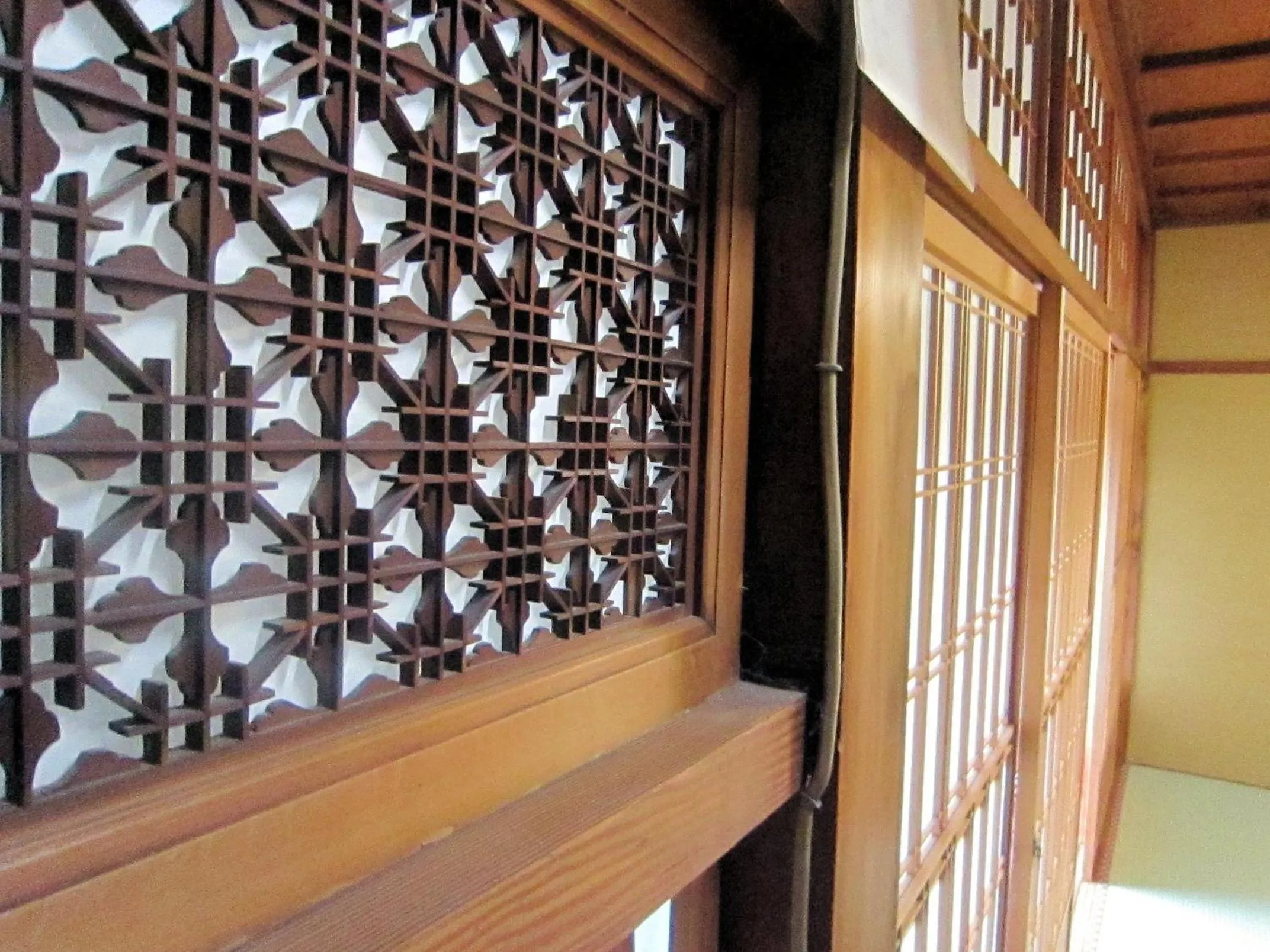 Decorative detail in Ryokan Taishoro