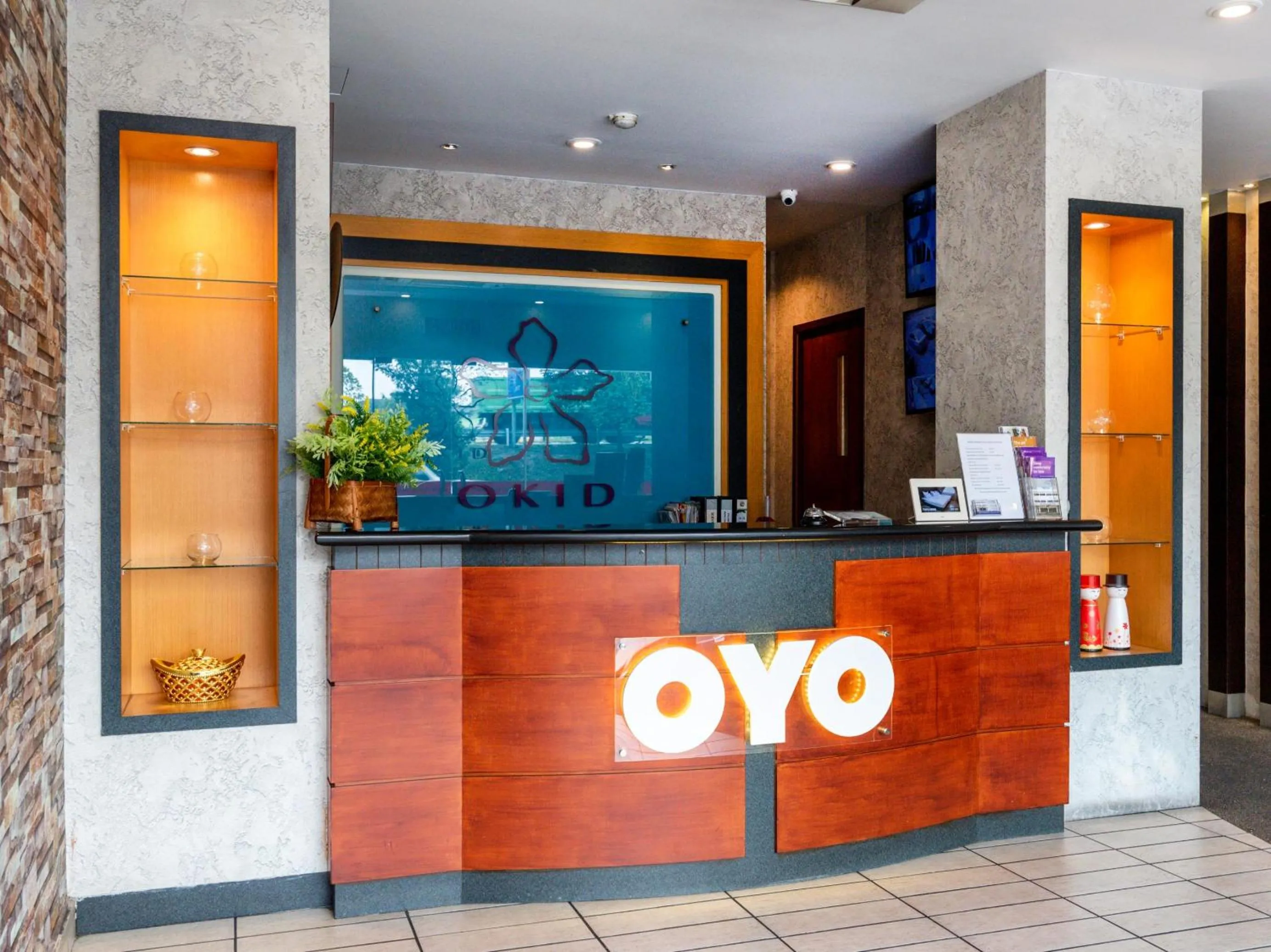 Lobby or reception in Okid Hotel