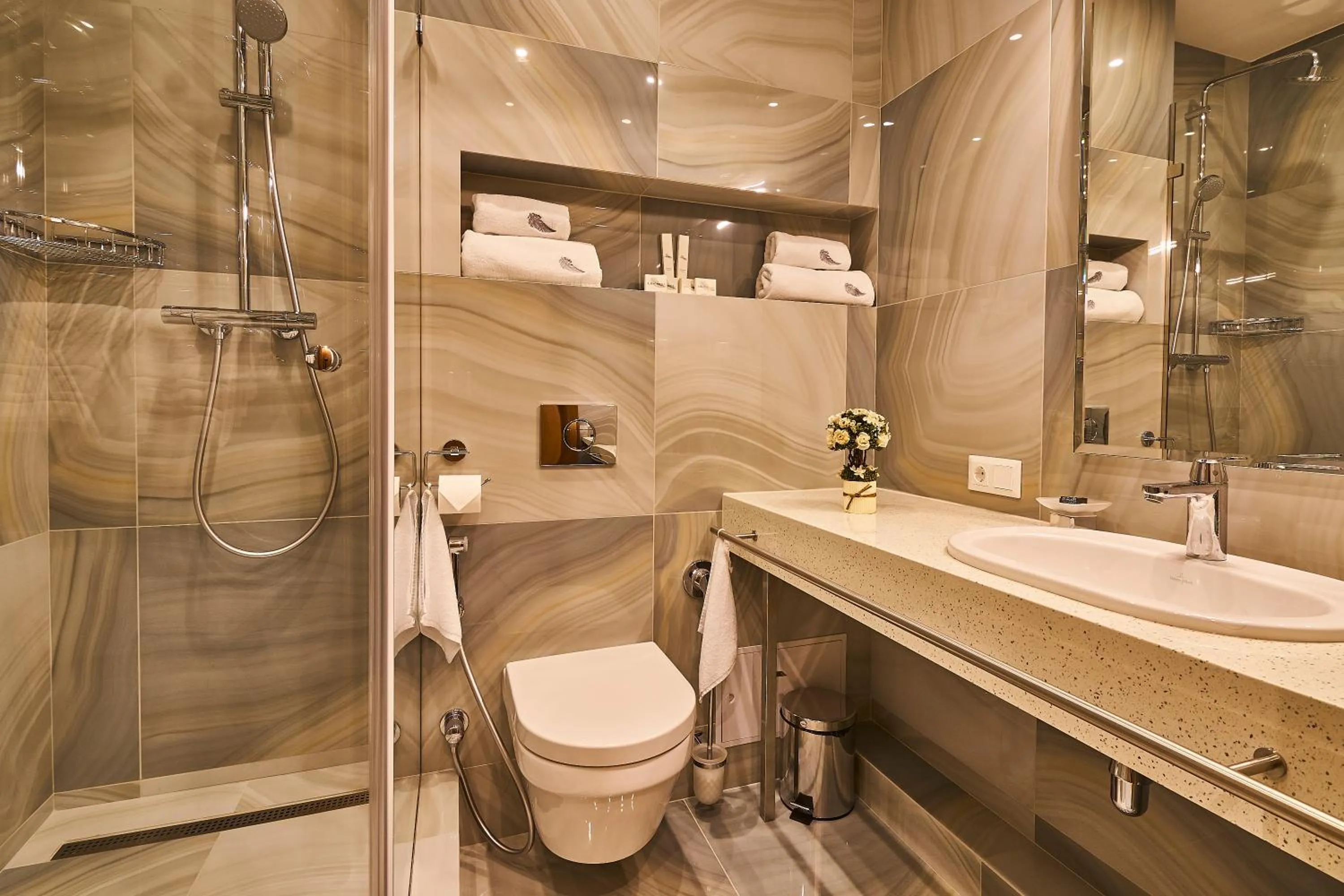 Shower in Light Hotel