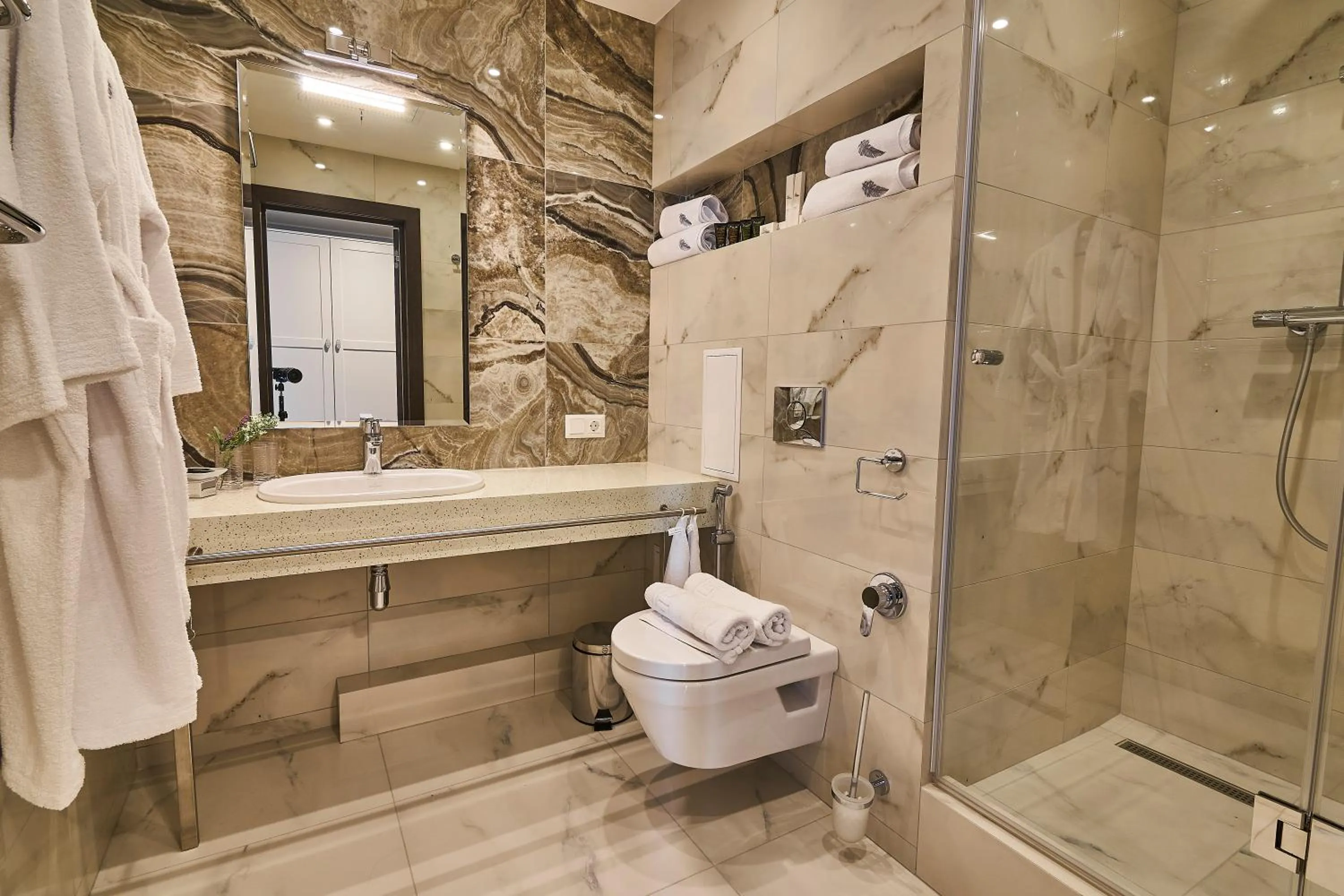 Shower in Light Hotel