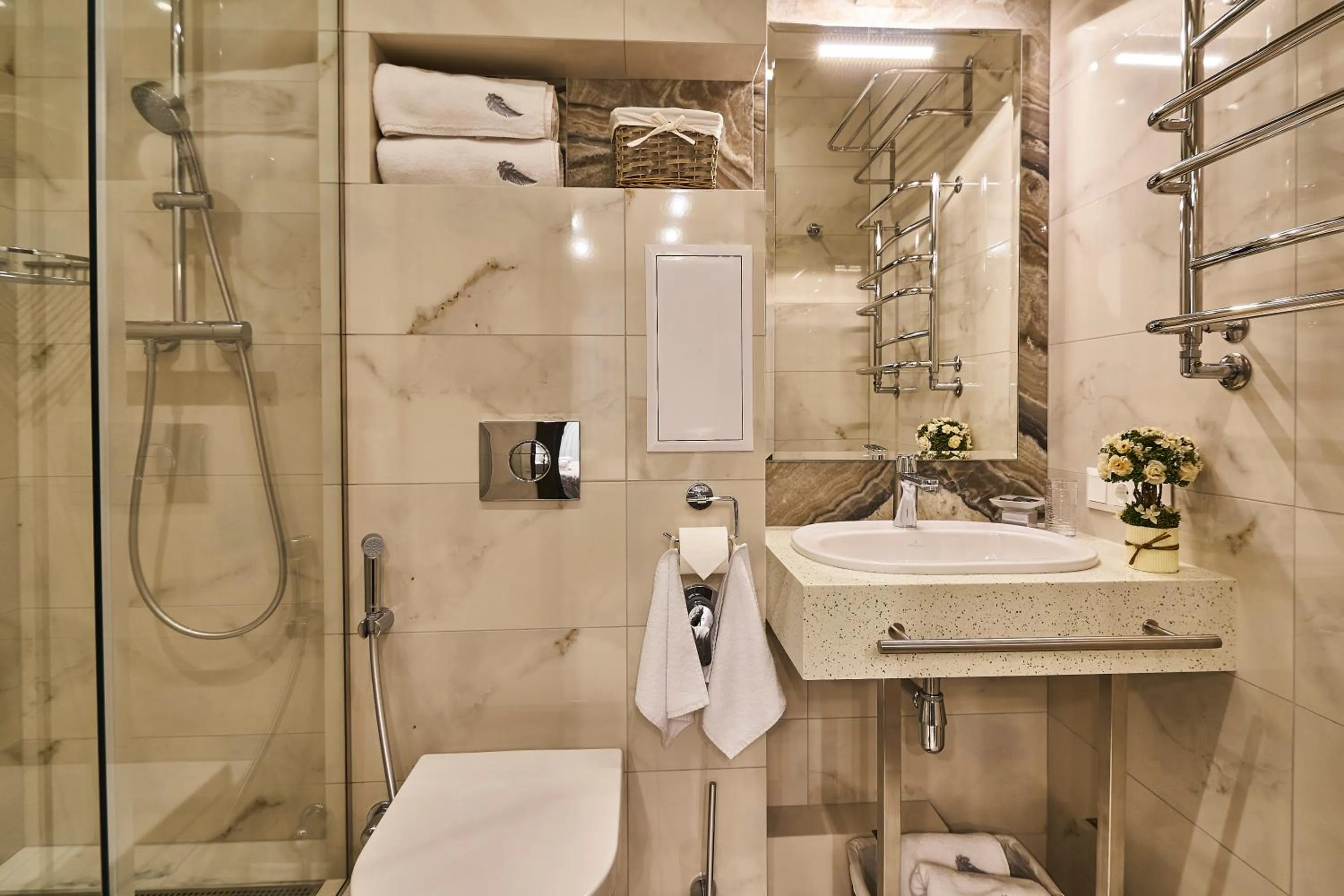 Shower in Light Hotel