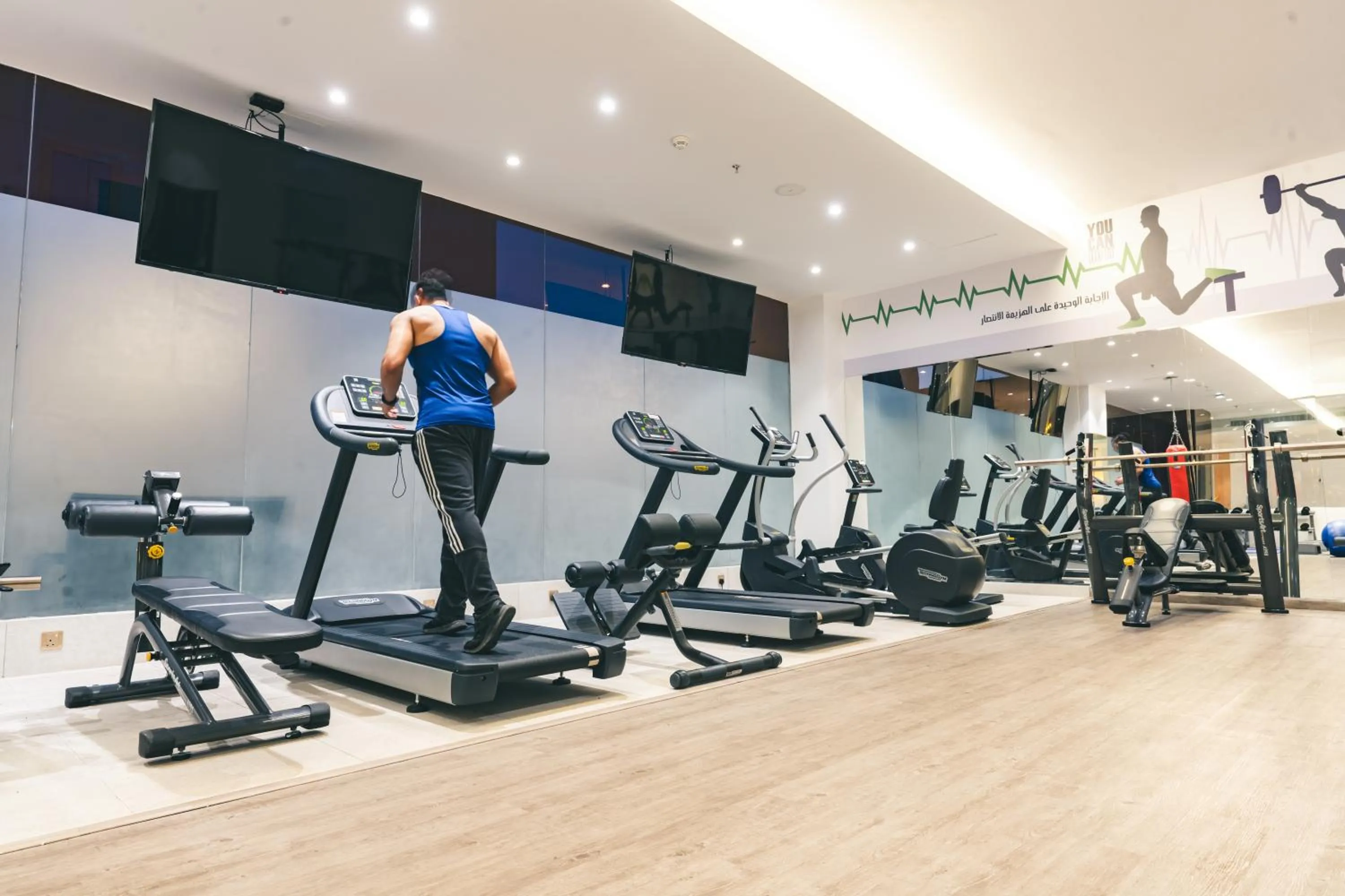 Fitness centre/facilities in Iridium Hotel