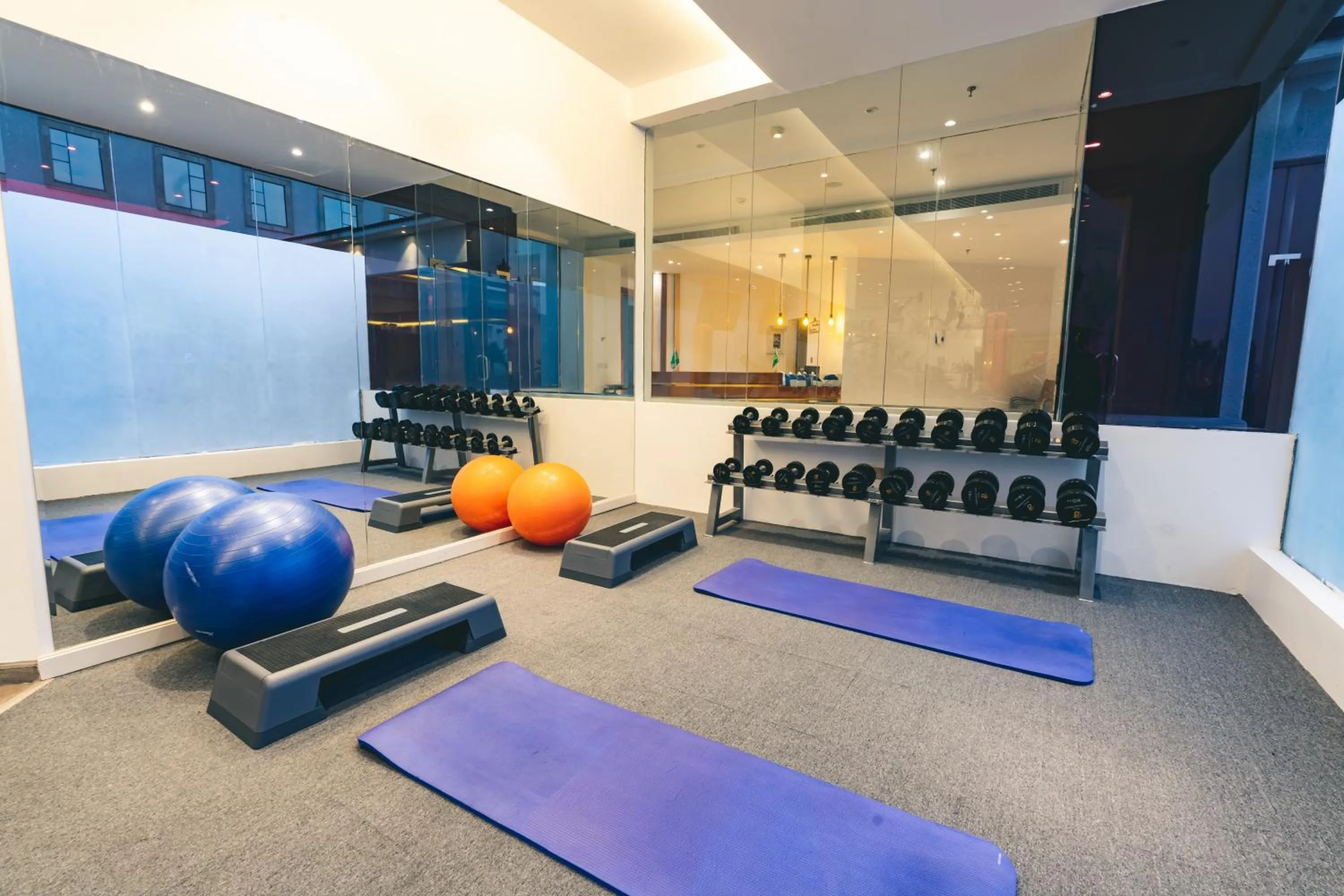 Fitness centre/facilities in Iridium Hotel