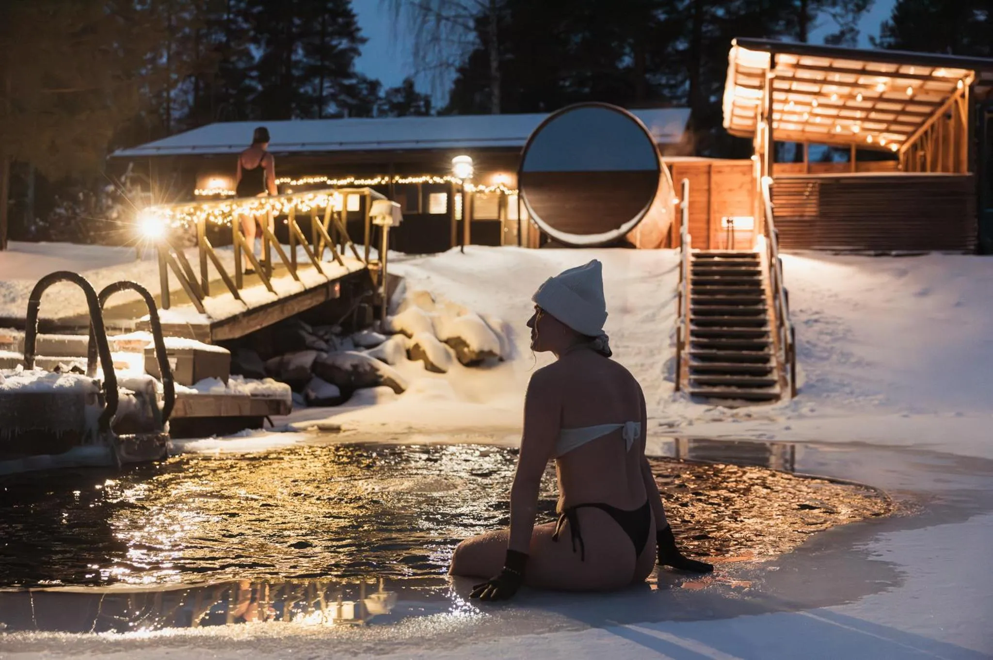 Winter in Holiday Resort Harjun Portti