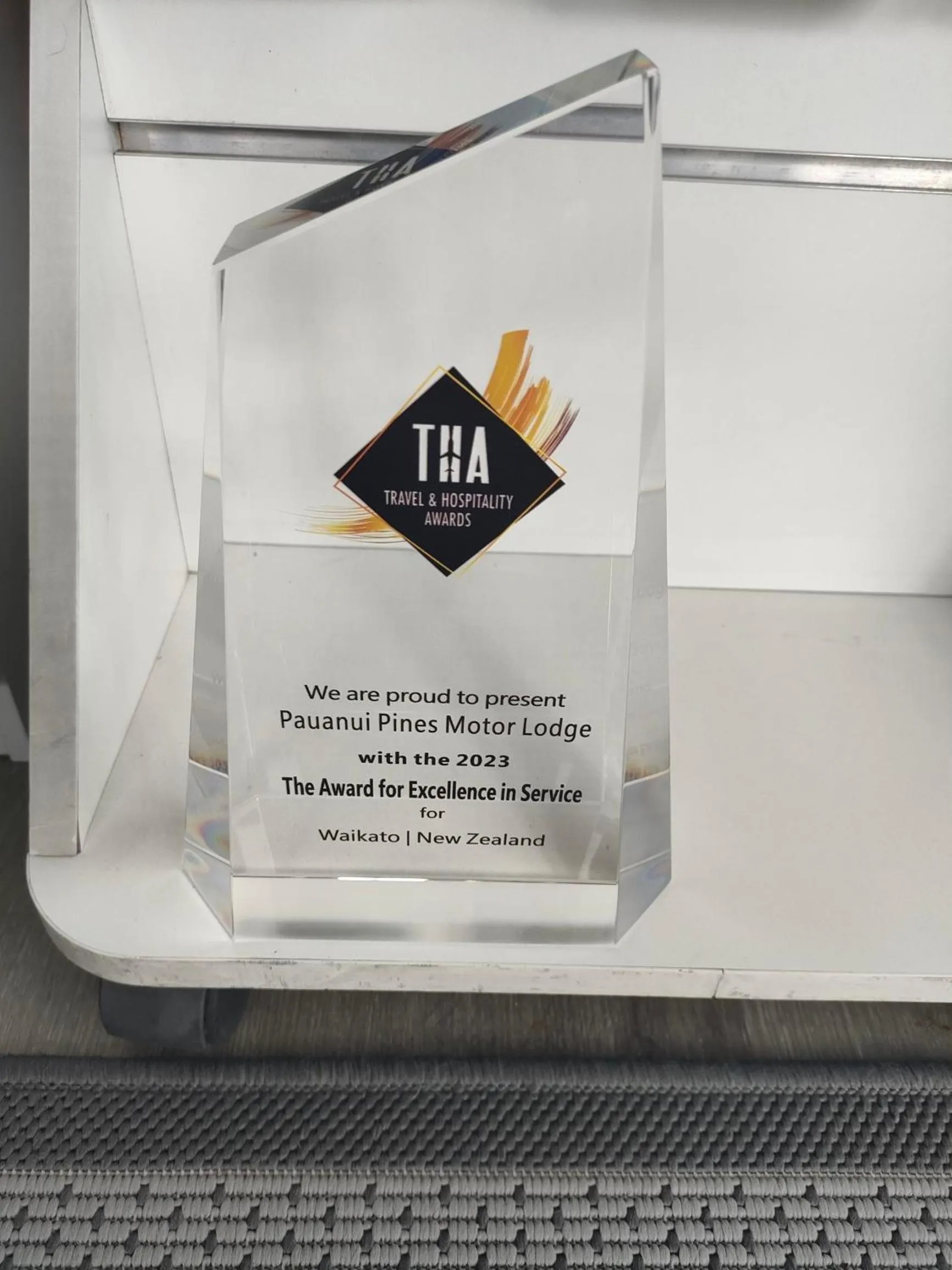 Certificate/Award in Pauanui Pines Motor Lodge