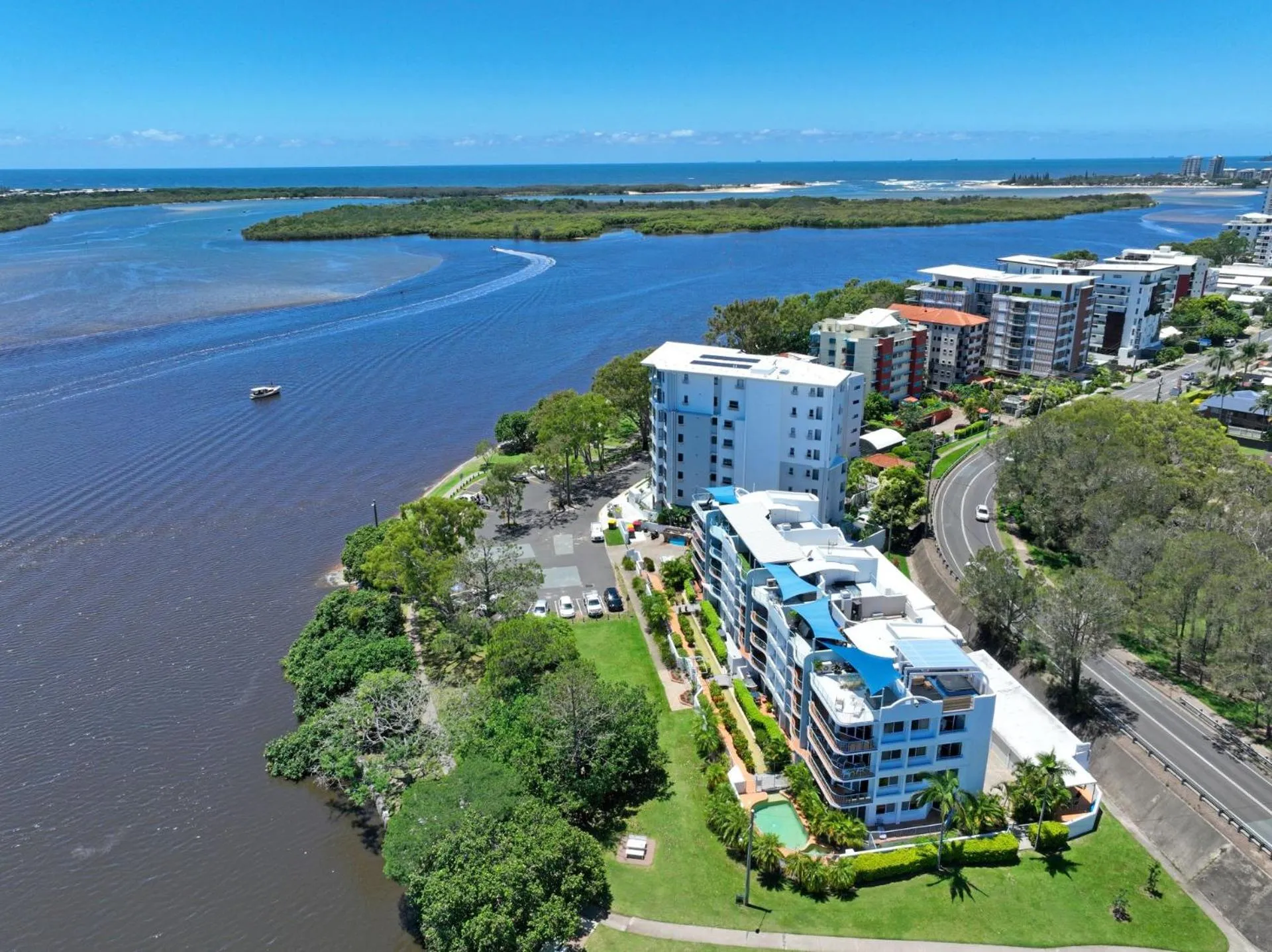 Property building in Reflections Holiday Apartments