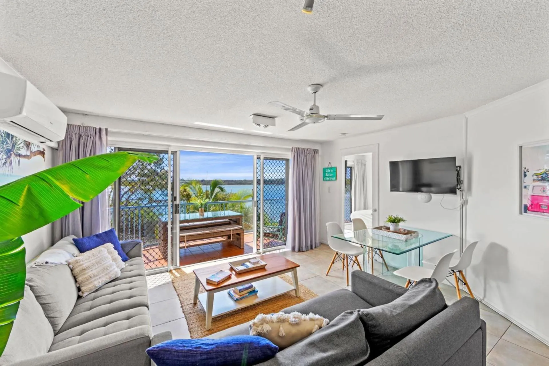 Living room in Reflections Holiday Apartments