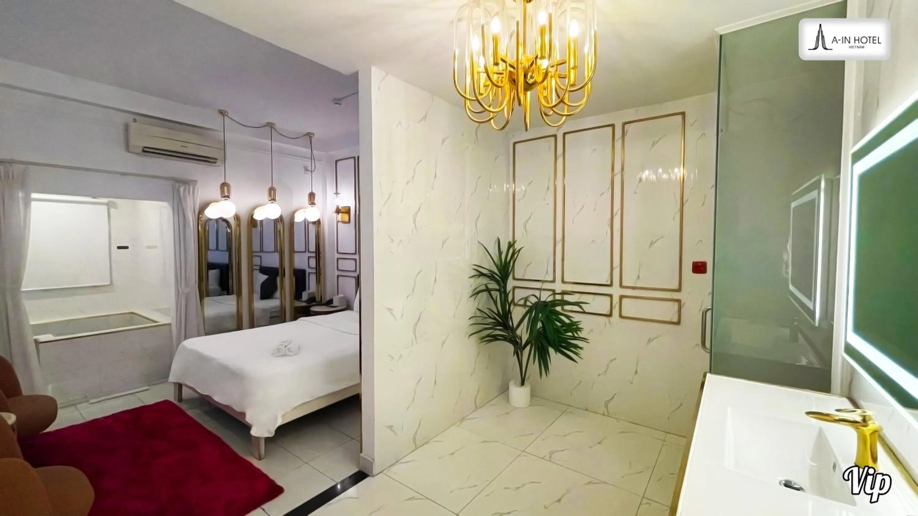 Bed in A In Hotel Glamour