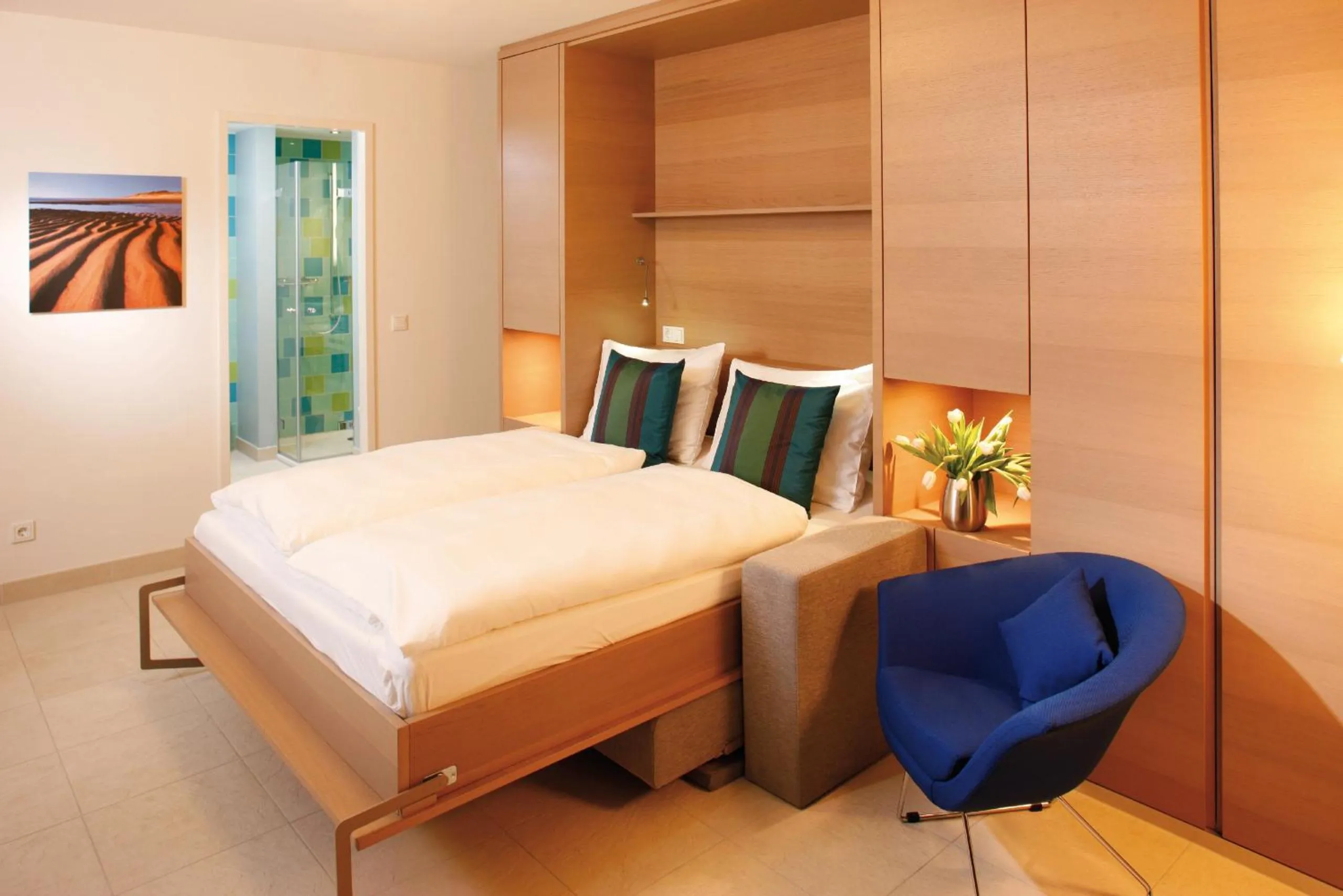 Bed in Hapimag Ferienwohnungen Hörnum